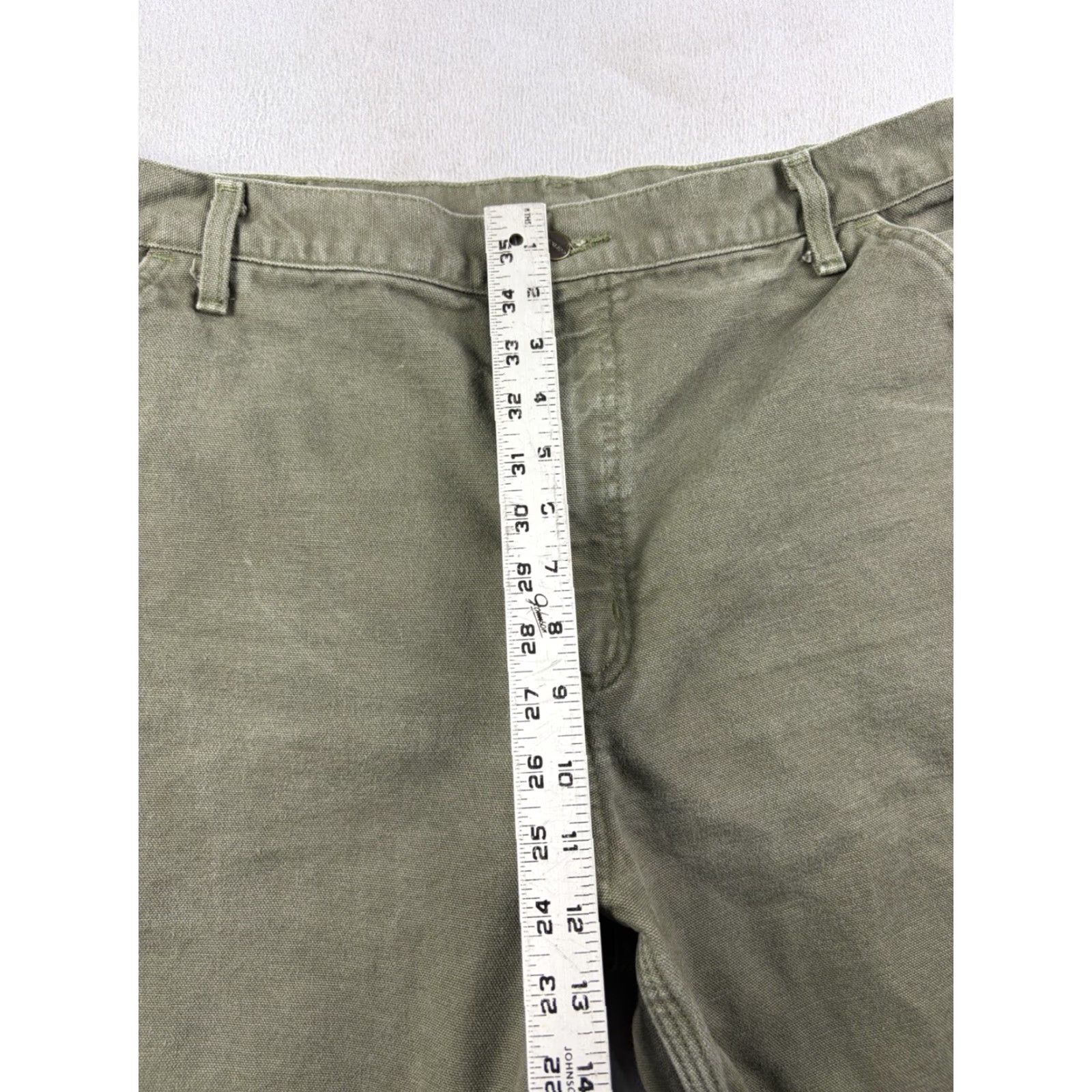 Carhartt Carhartt Pants Carpenter Men's 38x30 Green Straight 5-Pocket Workwear B111 MOS Lined Size US 38 / EU 54 - 8 Thumbnail
