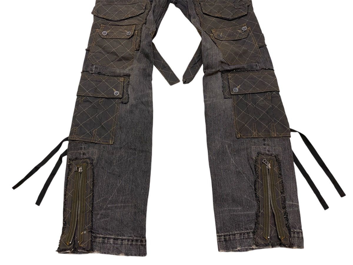 If Six Was Nine × Japanese Brand × Nicole Club Nicole Club Multipocket Cargo Bondage Jeans Size US 32 / EU 48 - 4 Thumbnail