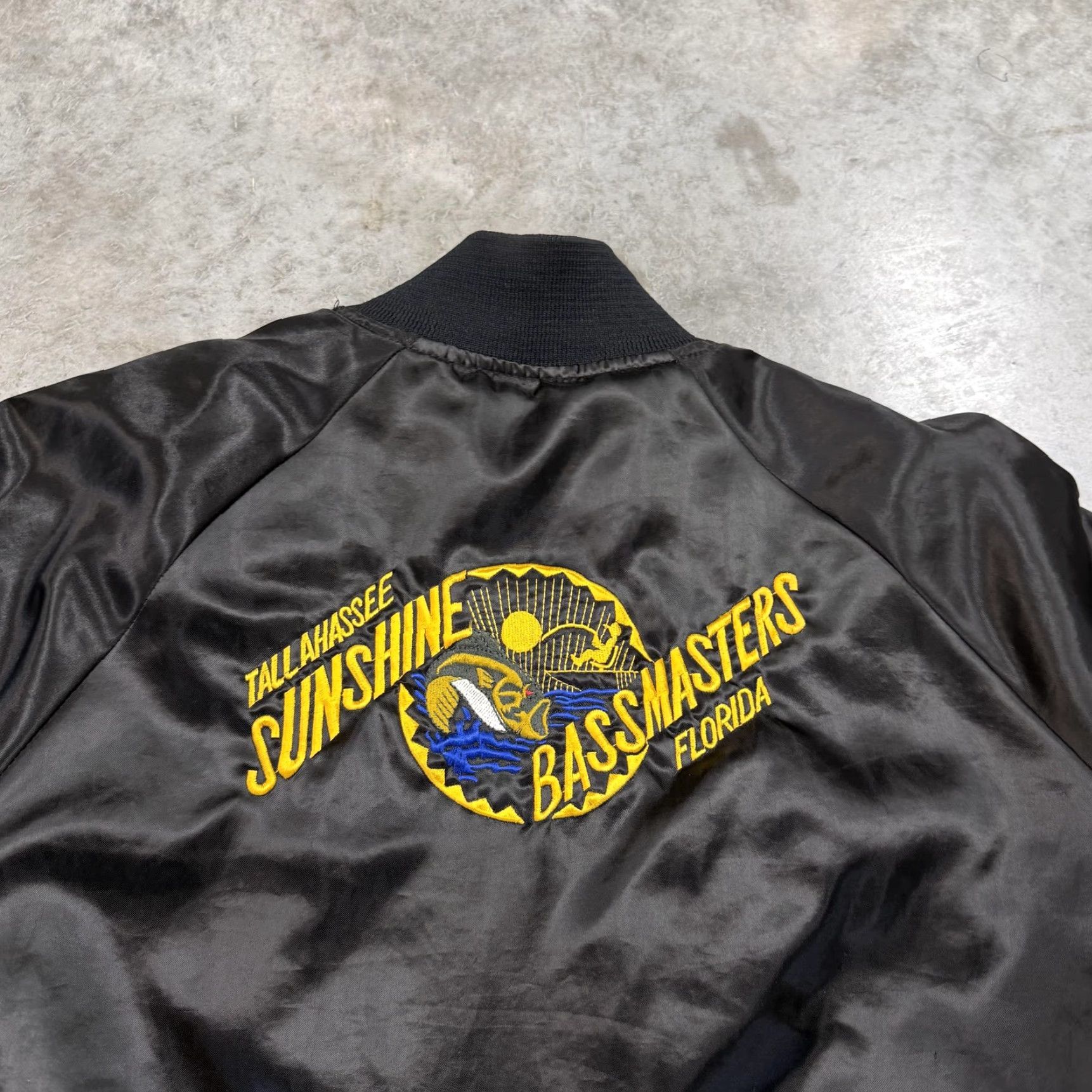 Vintage VINTAGE Sunshine Bassmasters Jacket Mens XL Black Bomber Insulated Fishing 80s Size US XL / EU 56 / 4 - 3 Thumbnail