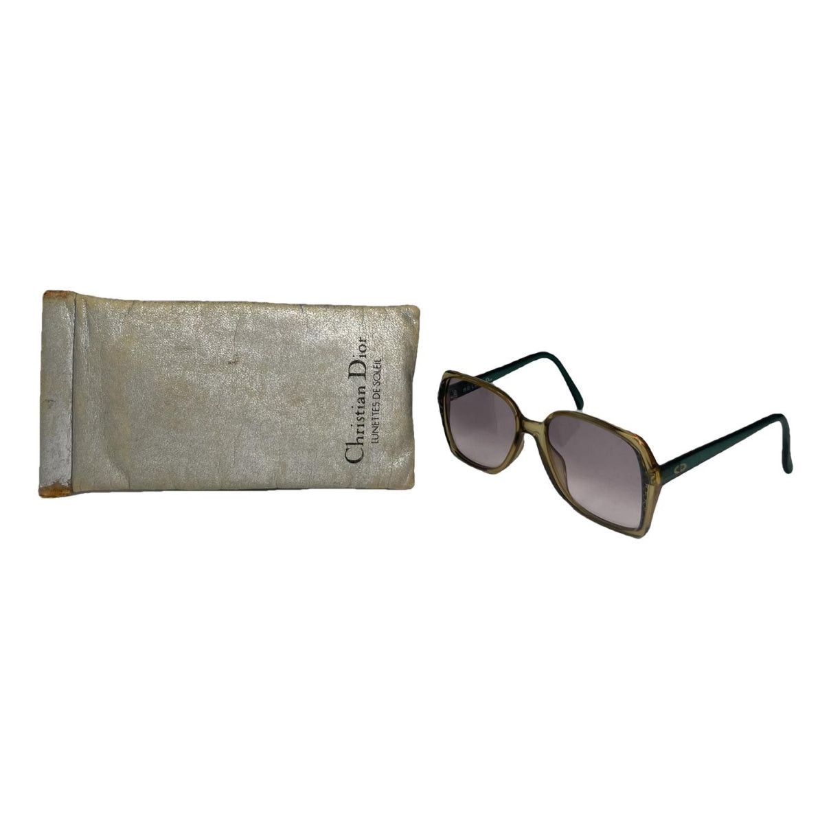 Dior Turquoise Plastic Sunglasses Size ONE SIZE - 1 Thumbnail