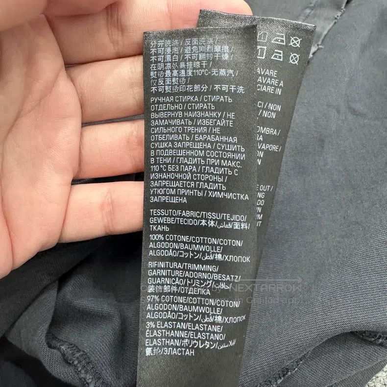 Balenciaga Balenciaga Washed Distressed Destroyed Tape Letter Short S Size US S / EU 44-46 / 1 - 4 Thumbnail