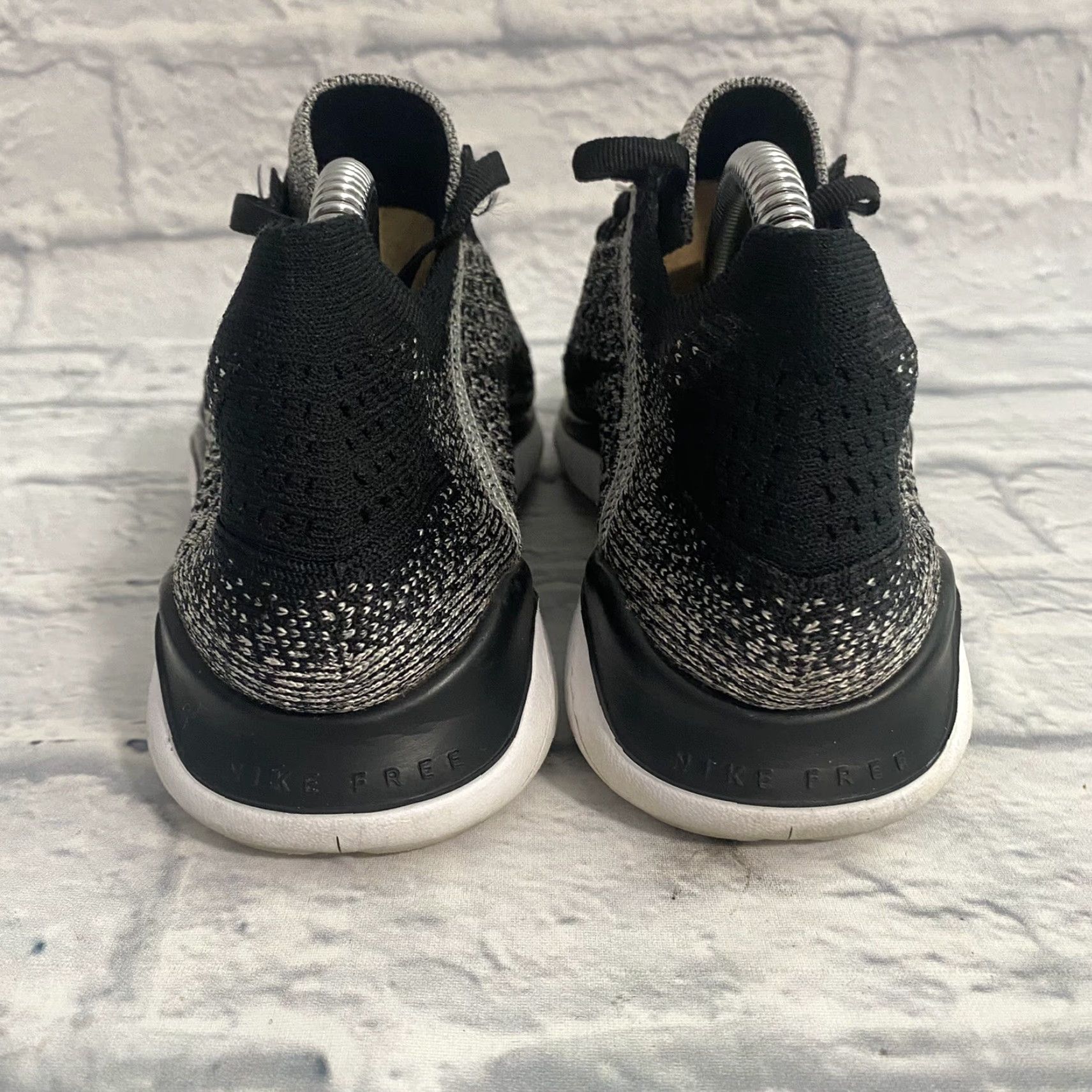 Nike Nike Free RN Flyknit 2018 Oreo Sneaker Size US 6 / IT 36 - 5 Thumbnail