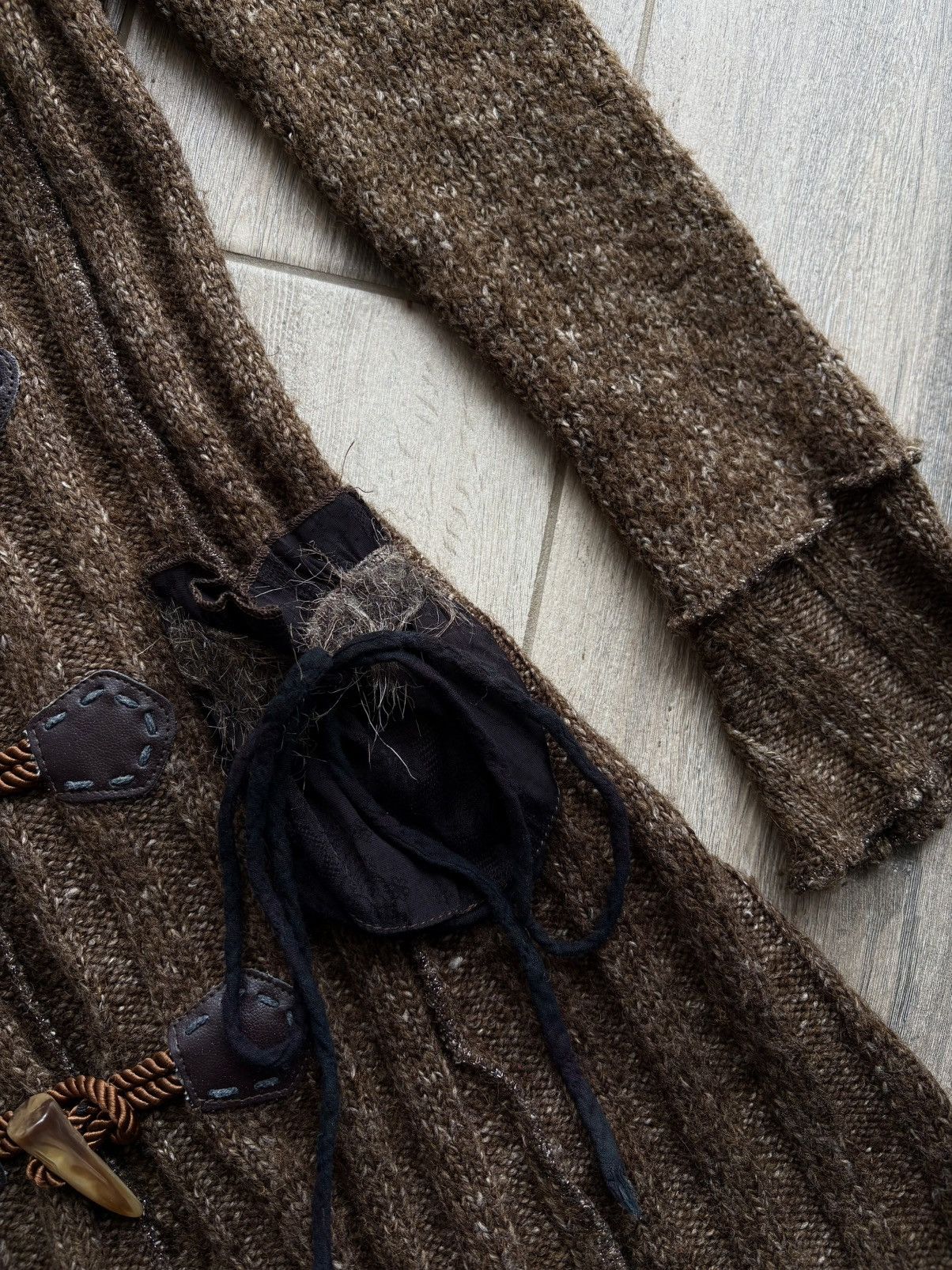 If Six Was Nine If Six Was Nine LGB Vibe Long Cardigan Toggle Faux Fur Y2K Size M / US 6-8 / IT 42-44 - 8 Thumbnail