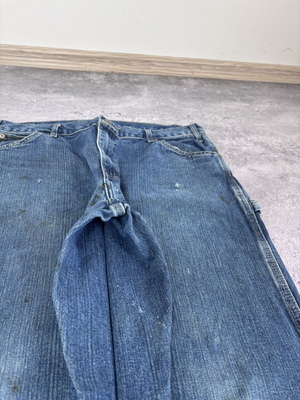 Dickies Dickies Men’s Denim Jeans Blue Distressed USA Workwear Size US 36 / EU 52 - 17 Thumbnail