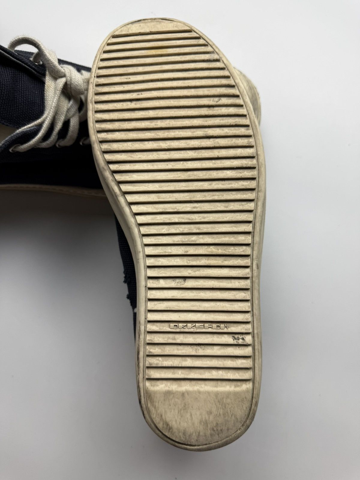 Rick Owens Drkshdw Rick Owens Drkshdw Logo Navy Ramones Low Size US 10 / EU 43 - 7 Thumbnail