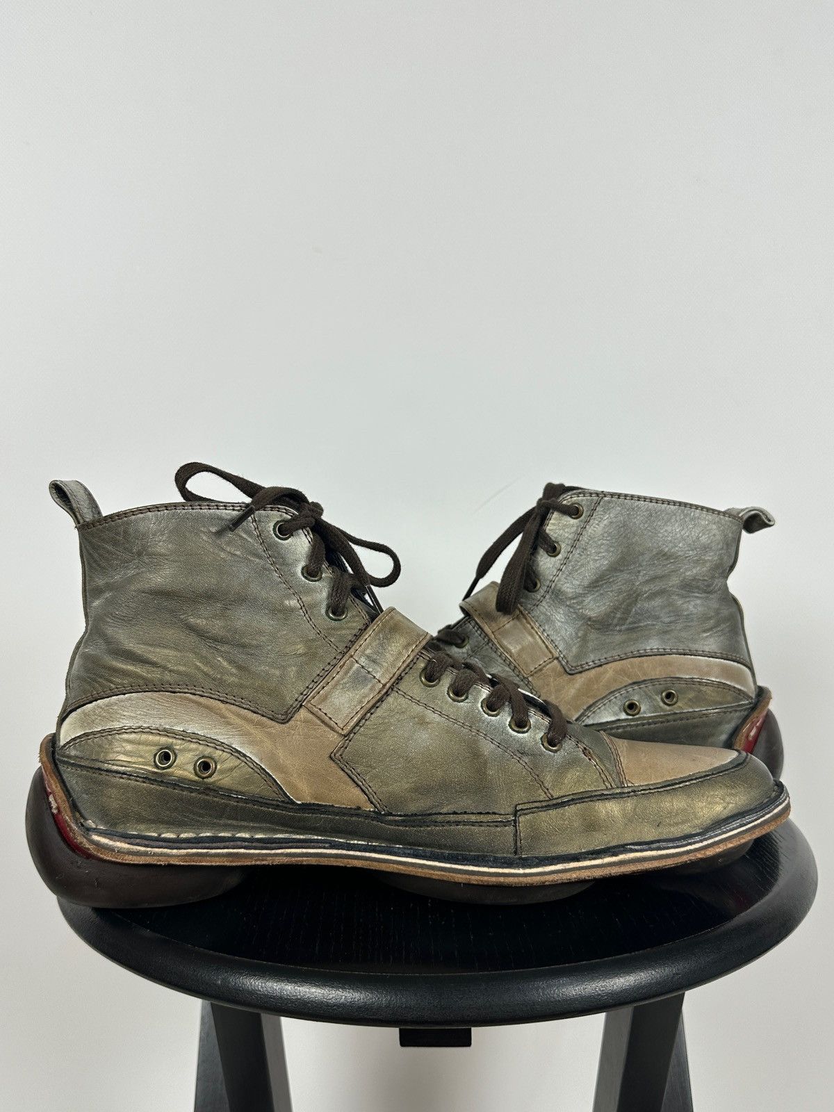 Marithe + Francois Girbaud 00s Vintage Marithé + François Girbaud High Top Sneakers Size US 8 / EU 41 - 7 Thumbnail