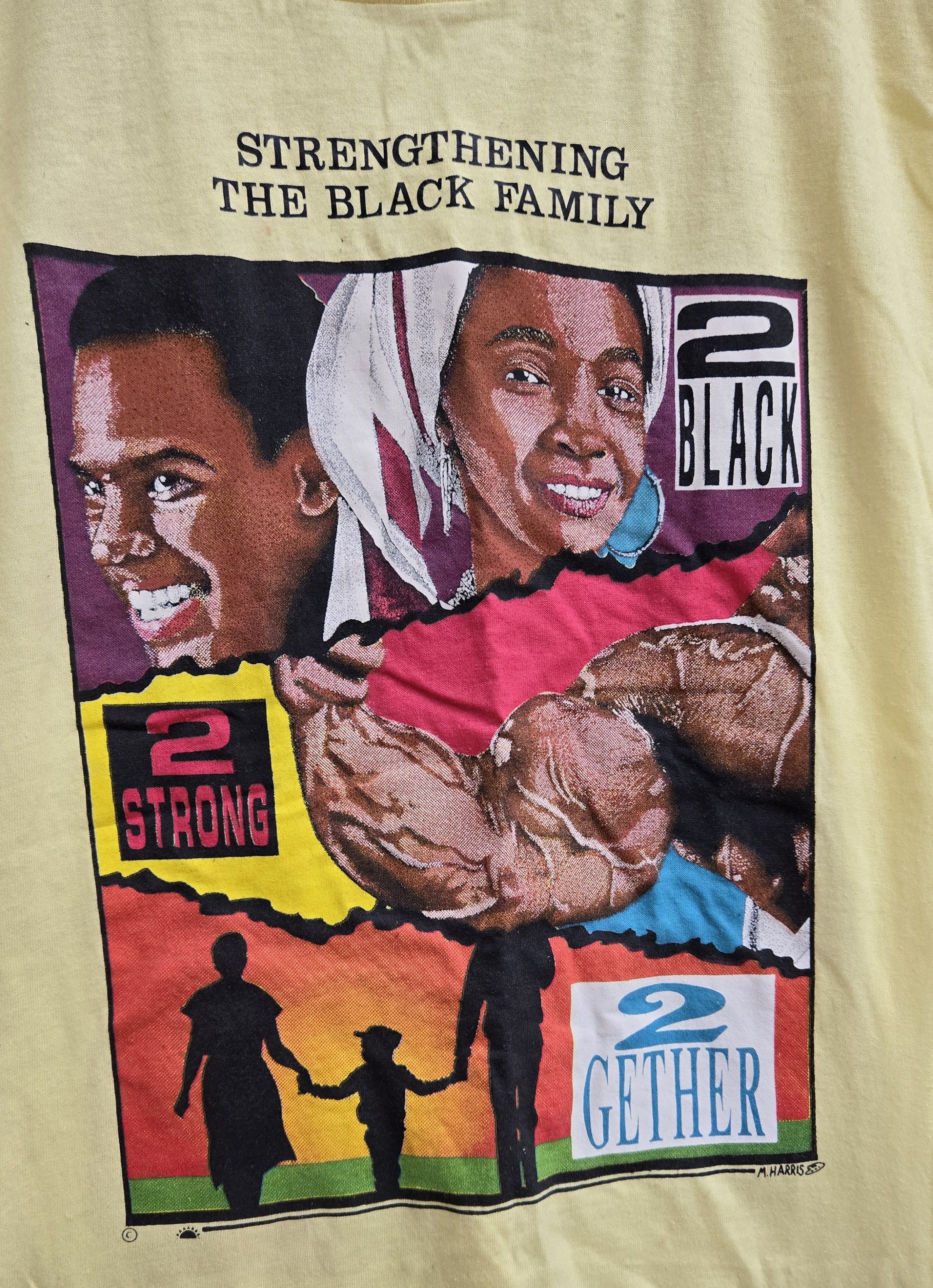 Vintage Vintage 90s Black Heritage 2 Black 2 strong tee Size US S / EU 44-46 / 1 - 2 Thumbnail