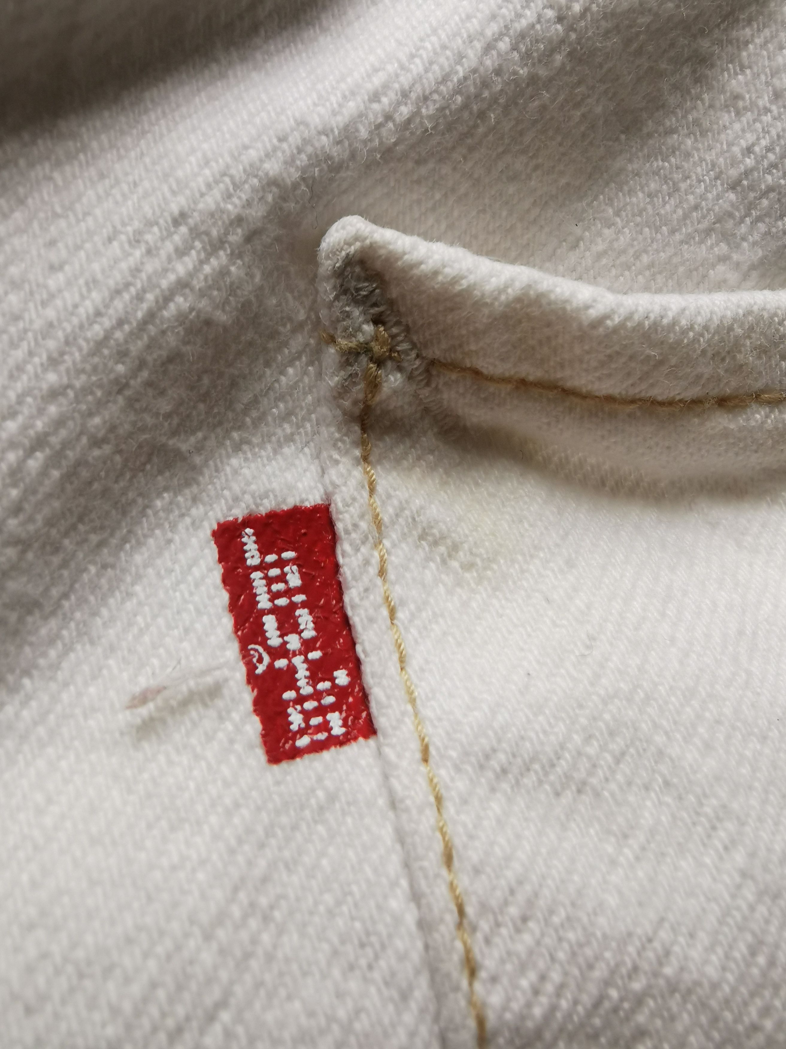 Levi's Made & Crafted Archive 🇯🇵🔥🔥 Levi's Engineered Paint White Cotton Denim Jeans Size US 30 / EU 46 - 11 Thumbnail