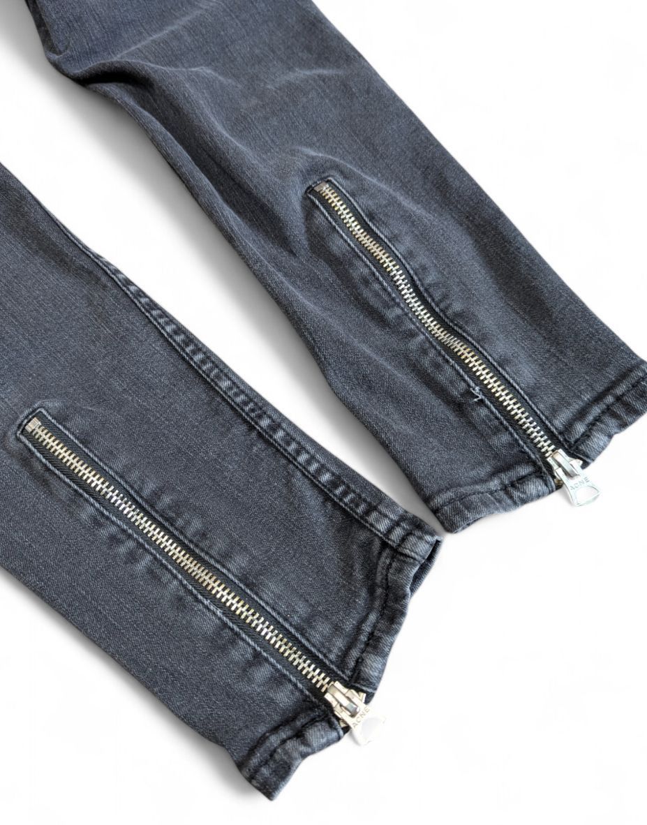 Acne Studios ACNE STUDIOS Skinny Jeans w/ Ankle Zippers Skin 5 Pistol Size 26" / US 2 / IT 38 - 5 Thumbnail
