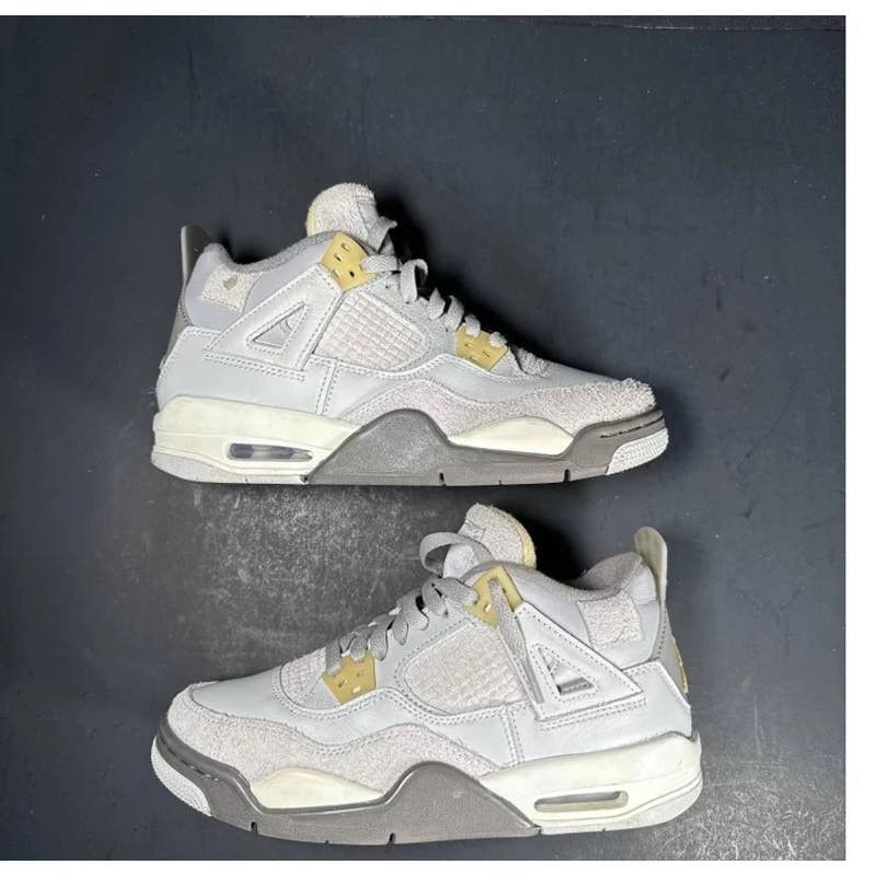 image of Size 5 - Air Jordan 4 Retro Se Gs 'craft' Men's Sneakers in Grey