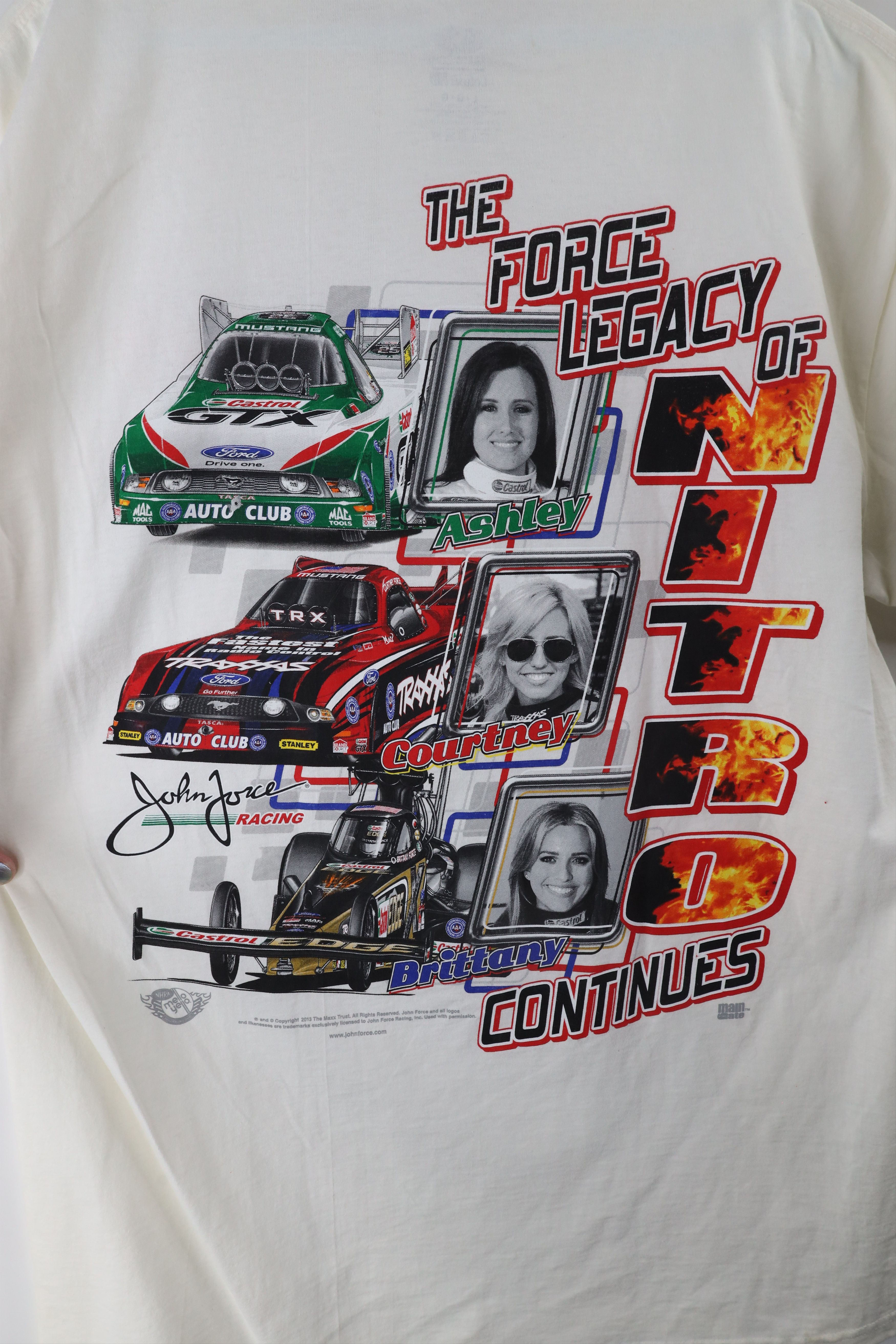 Vintage Vintage Y2K 2013 Force Racing Legacy Nitro Car T-Shirt White Size US L / EU 52-54 / 3 - 7 Thumbnail