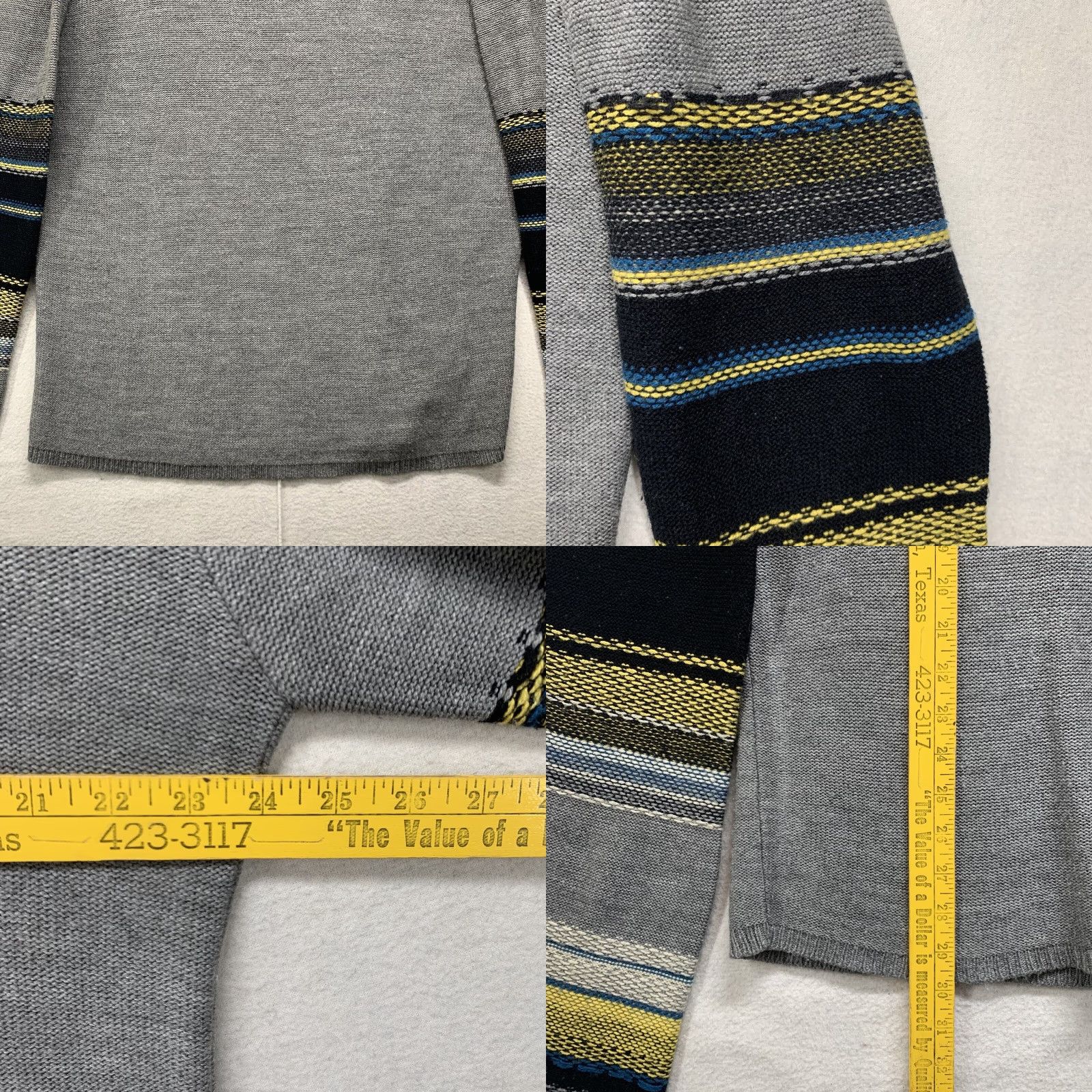 Vintage Vintage Blue Tibet Men's Sweater Large Pullover Knit Long Sleeve Casual Warm Gray Acrylic Retro 80s 90s Made in USA Size US L / EU 52-54 / 3 - 8 Thumbnail