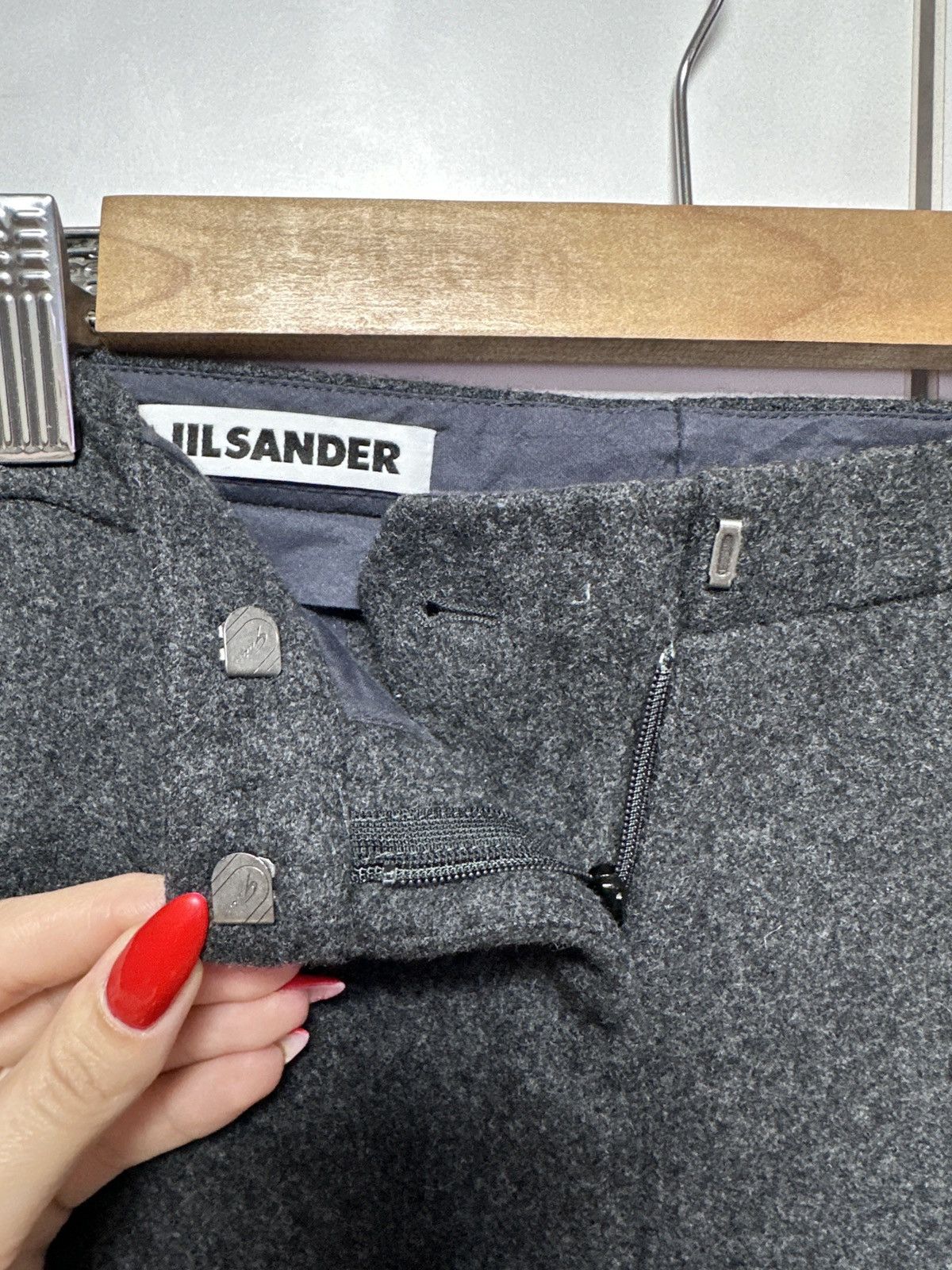 Jil Sander Jil Sander women wool pants luxury y2k Size 27" / US 4 / IT 40 - 4 Thumbnail