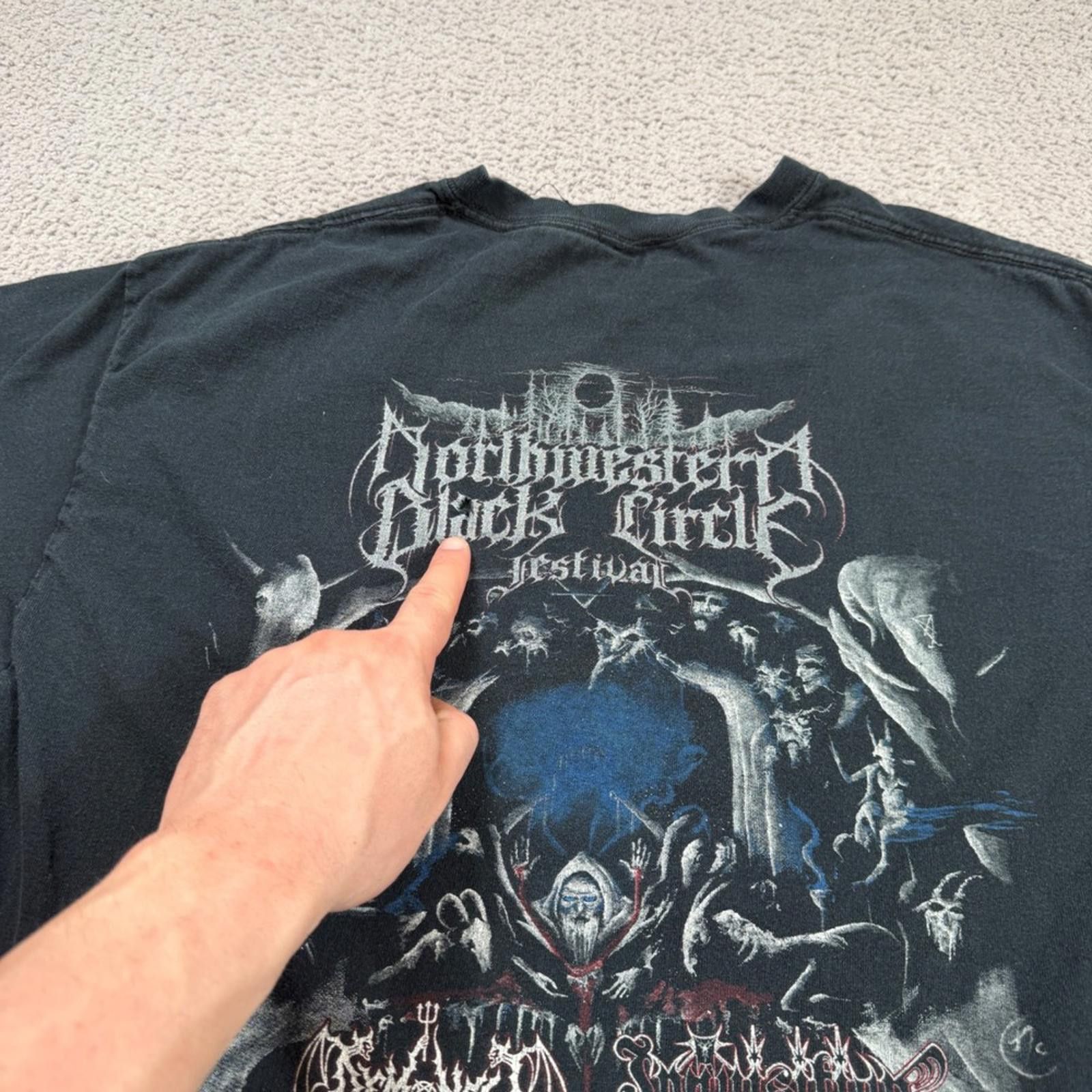 Other Northwestern Black Circle Festival VI Metal Band T Shirt Size US M / EU 48-50 / 2 - 4 Thumbnail