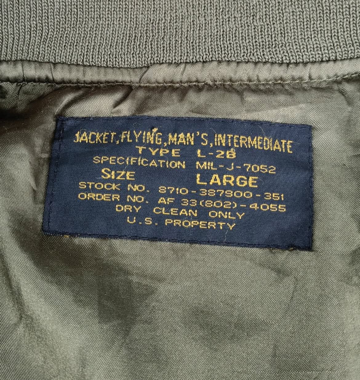 Tedman 2000s Tedman USA Airman Airforce L2B Military Bomber Jacket Size US L / EU 52-54 / 3 - 8 Thumbnail
