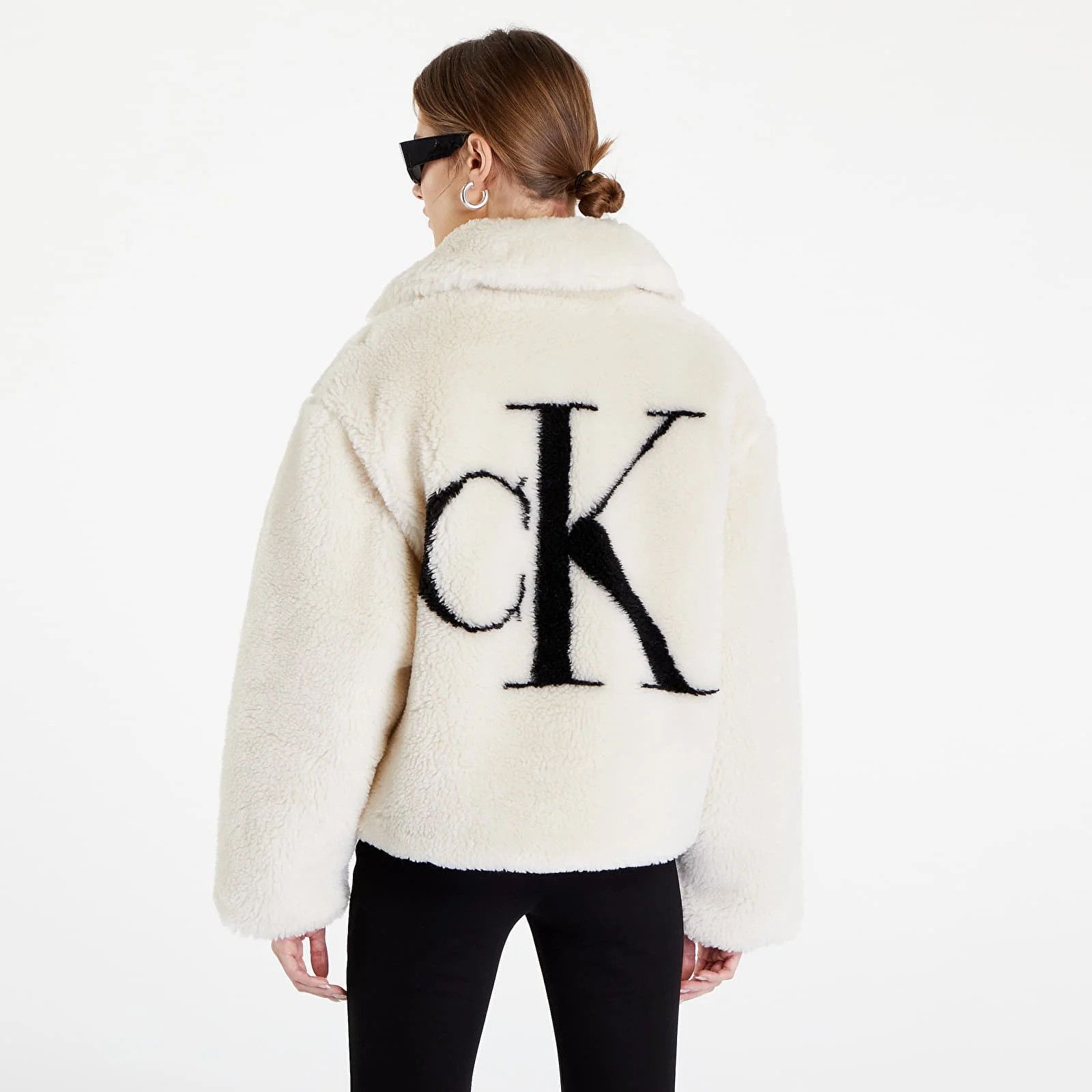 Calvin Klein Calvin Klein Fleece Sherpa Short Jacket Size XS / US 0-2 / IT 36-38 - 2 Thumbnail