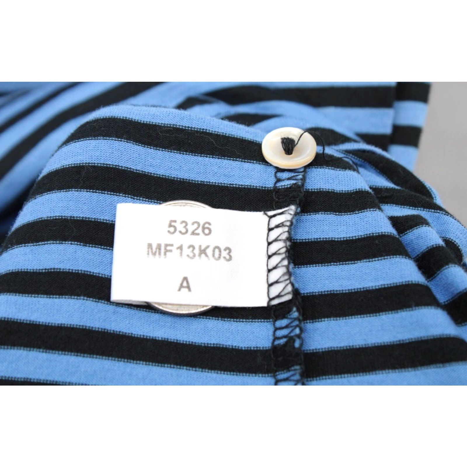 Peter Millar VINTAGE Peter Millar Polo Shirt Men's Large Blue Black Stripe Golf Embroidered Preppy Size US L / EU 52-54 / 3 - 5 Thumbnail