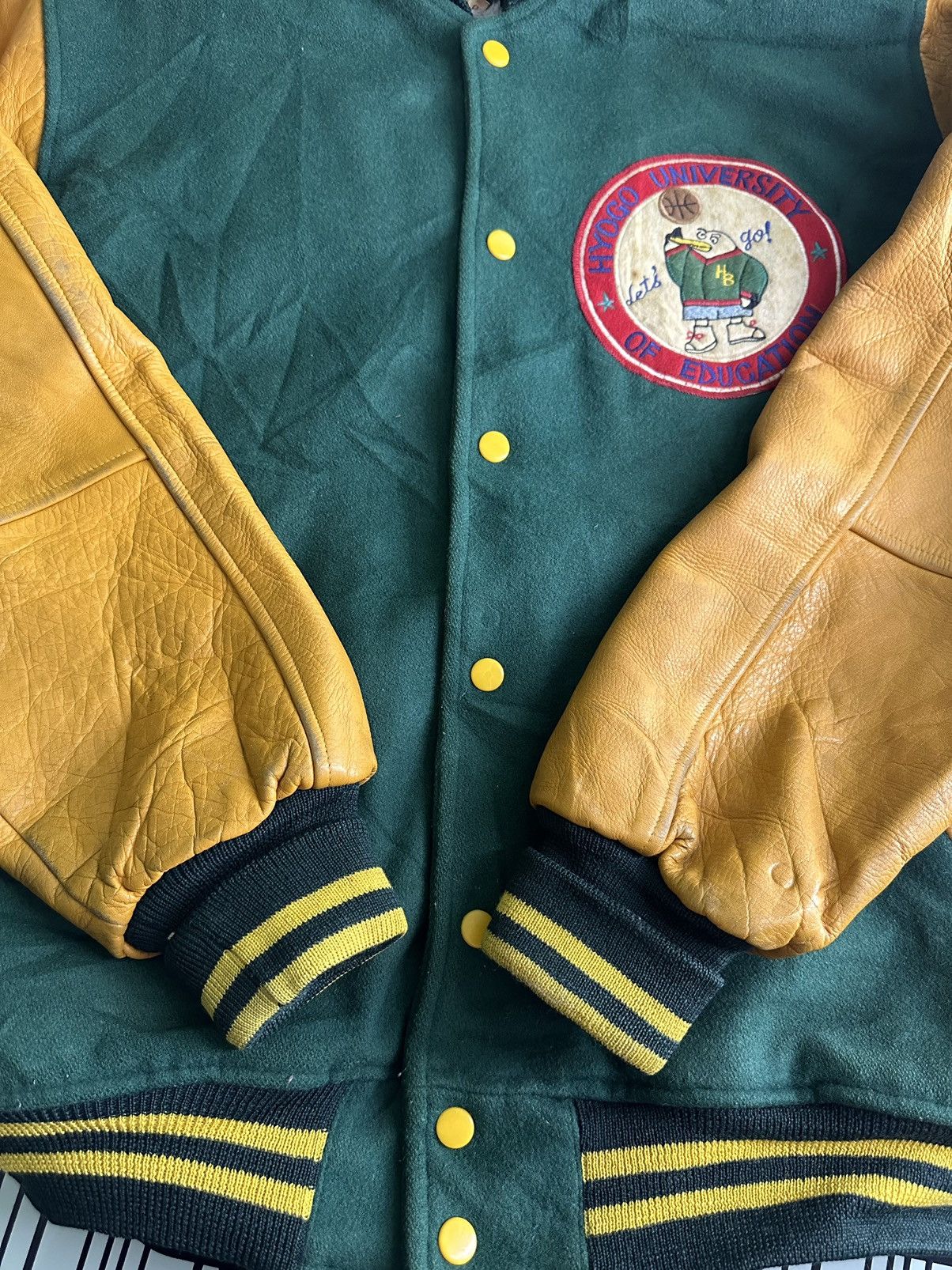Vintage Vintage Albatross Since1982 Varsity Leather Jacket Size US M / EU 48-50 / 2 - 12 Thumbnail