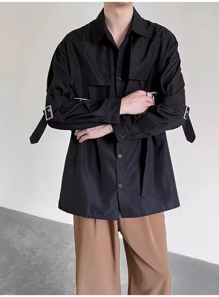 Other Punk Hip Hop Techwear Style Long Sleeve Cargo Shirt Size US XL / EU 56 / 4 - 9 Thumbnail