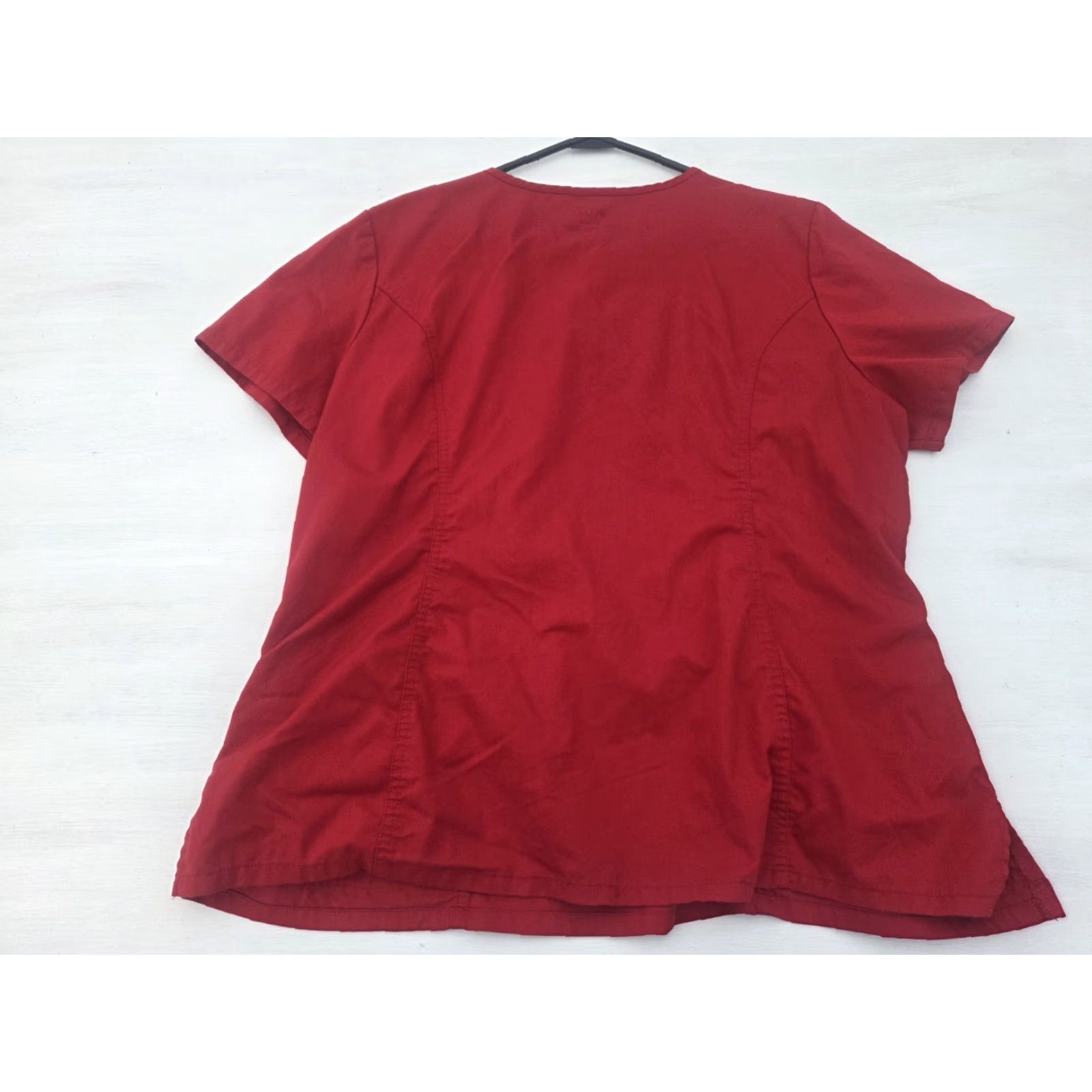 Cherokee Cherokee LUXE Sport Scrub Top Womens XL Red Medical Nurse Work Shirt Size XL / US 12-14 / IT 48-50 - 5 Thumbnail