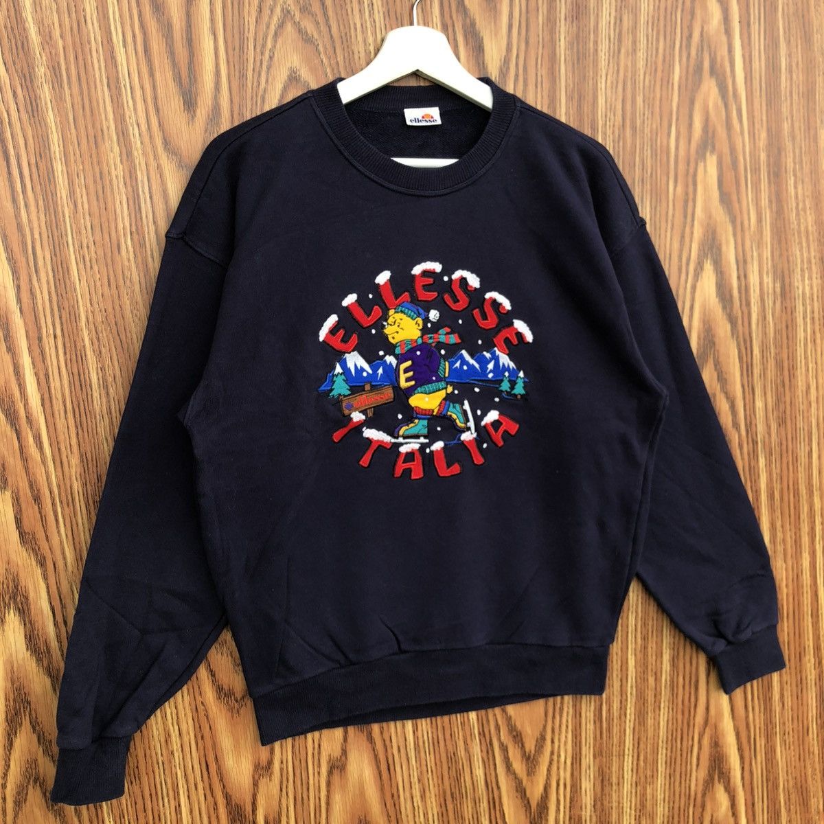 Ellesse Vintage Ellesse Italia Winter Sweatshirt Crewneck Pullover Size US L / EU 52-54 / 3 - 2 Thumbnail