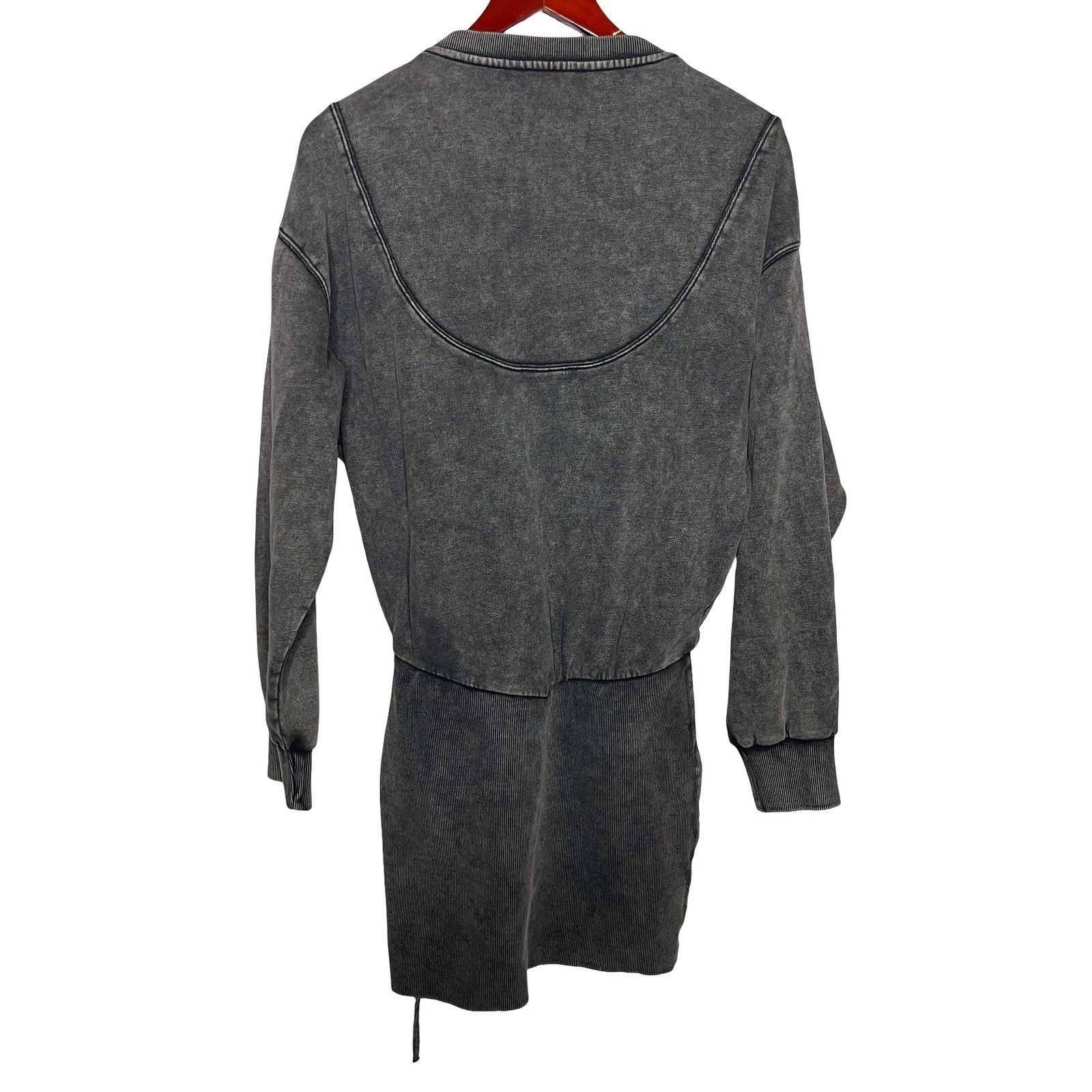 Retrofete Retrofete Gray The Nash Mini Dress Size M Size M / US 6-8 / IT 42-44 - 4 Thumbnail