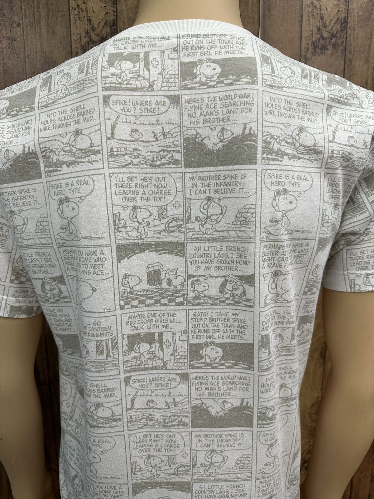 Peanuts × Vintage Peanuts Comics Full Print Tshirt A573 Size US M / EU 48-50 / 2 - 6 Thumbnail
