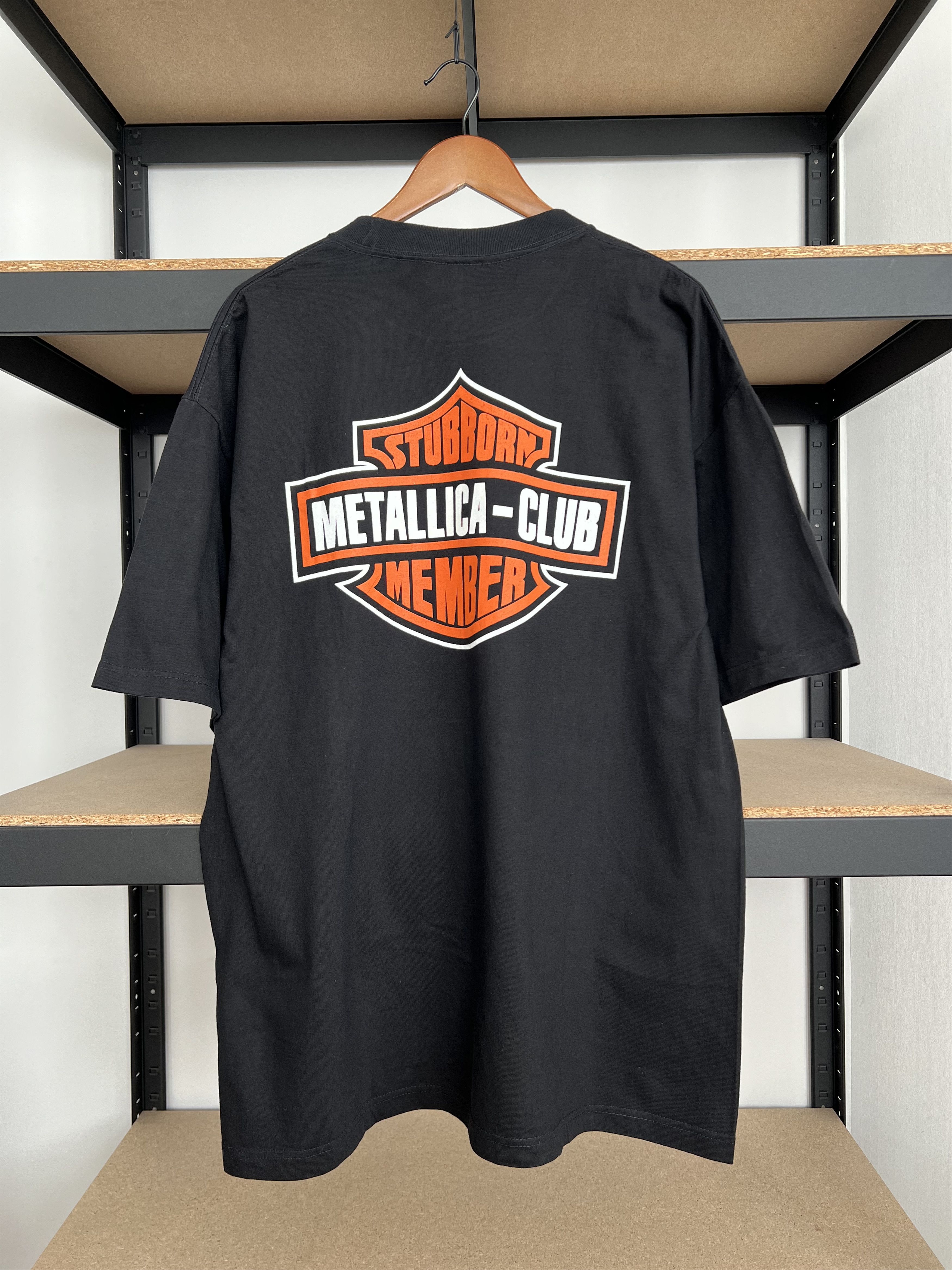 Band Tees Vintage 1998 Metallica In Club Stubborn Member Club T-shirt Size US XL / EU 56 / 4 - 2 Thumbnail