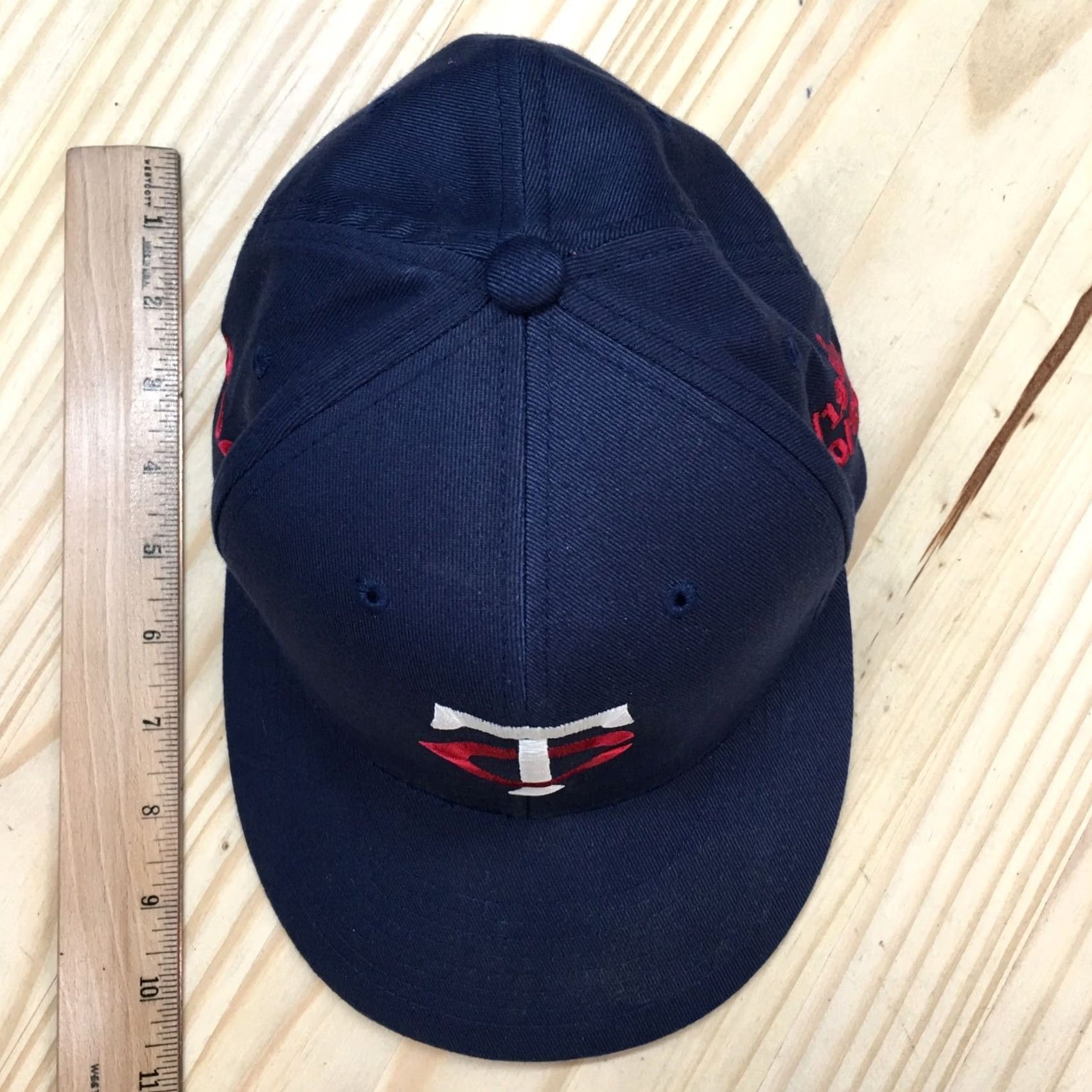 Vintage Flexfit Minnesota Twin Cities Yogi Fitted Baseball Cap Mens S-M Blue XS? Size ONE SIZE - 3 Thumbnail