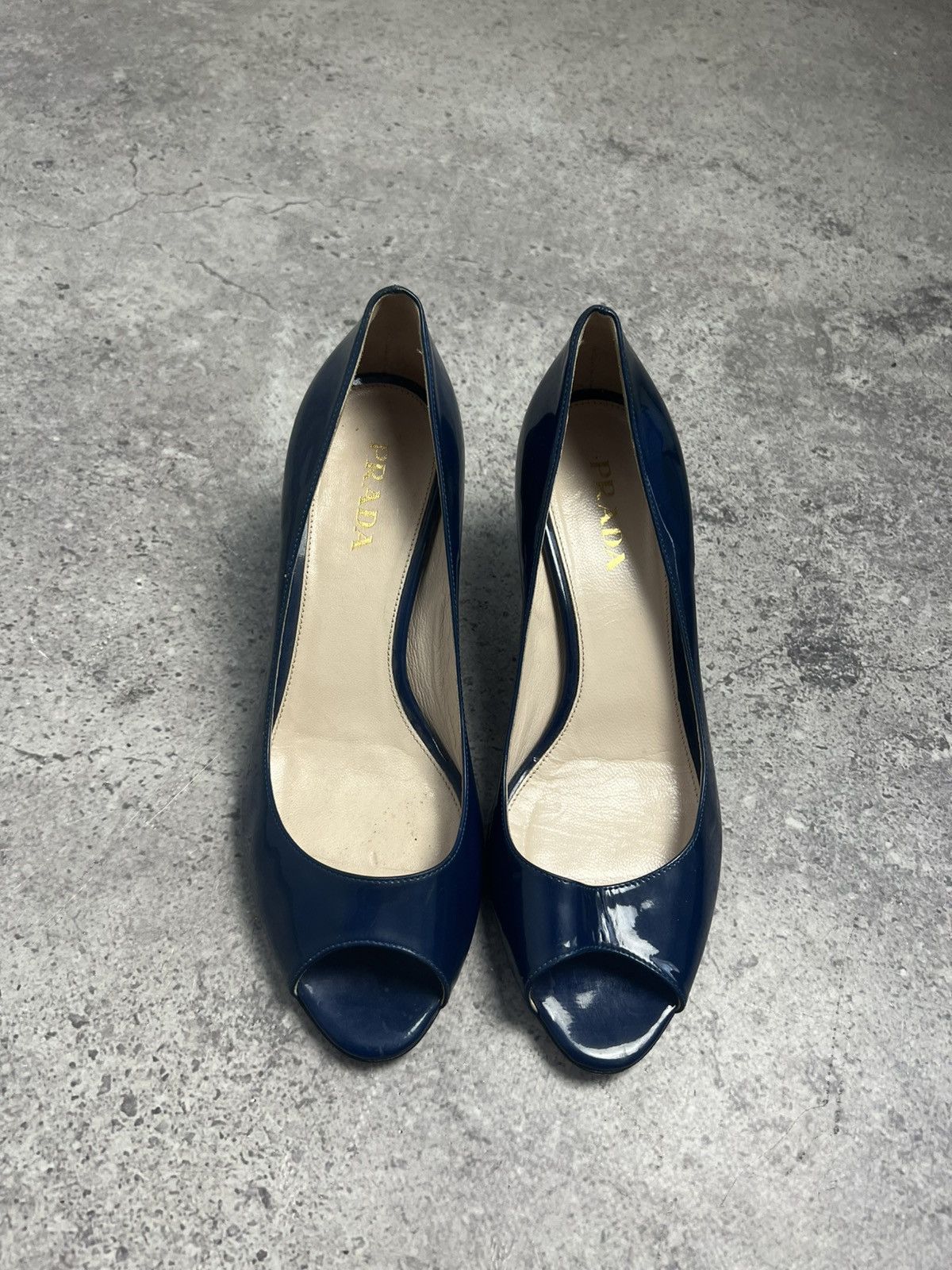Prada PRADA Kitten Heels Blue Patent Leather EU 38 US 9 Size US 8 / IT 38 - 6 Thumbnail