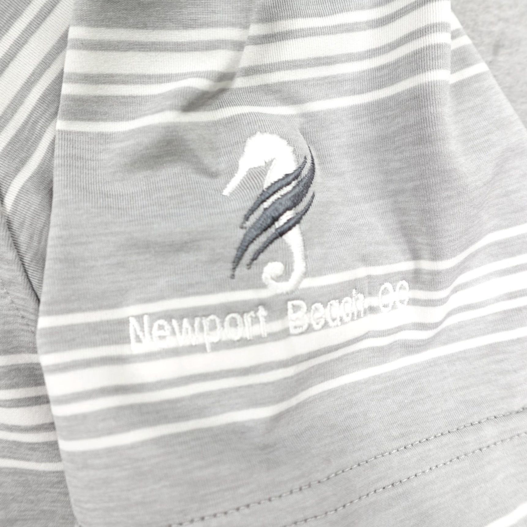 Peter Millar Peter Millar Polo Shirt Mens L Gray Striped Summer Comfort Newport Beach Size US L / EU 52-54 / 3 - 4 Thumbnail