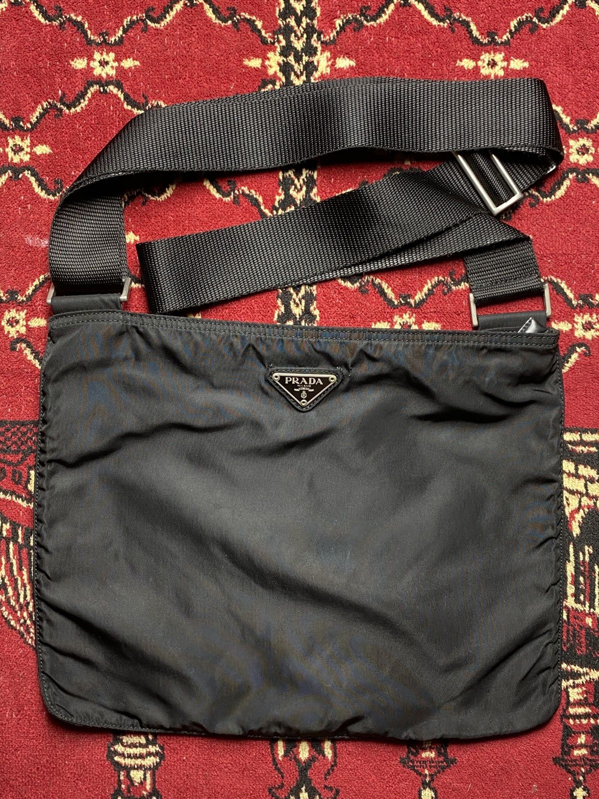 Prada Prada - Flat Nylon Crossbody Bag Size ONE SIZE - 1 Thumbnail