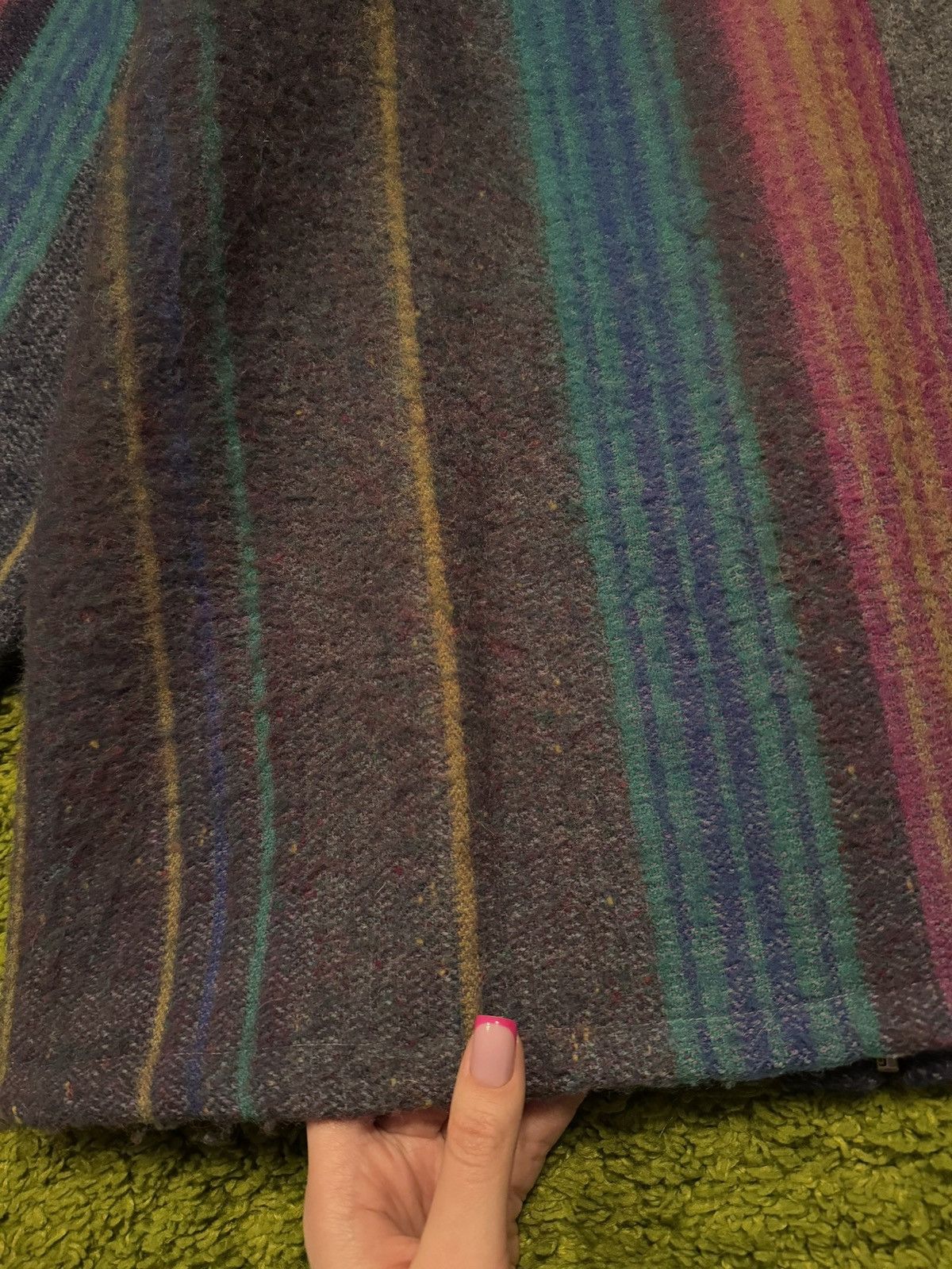 Designer × Vintage 🇬🇧 Rock Mills Wales 1990s vintage wool coloured plaid jacket Size M / US 6-8 / IT 42-44 - 3 Thumbnail