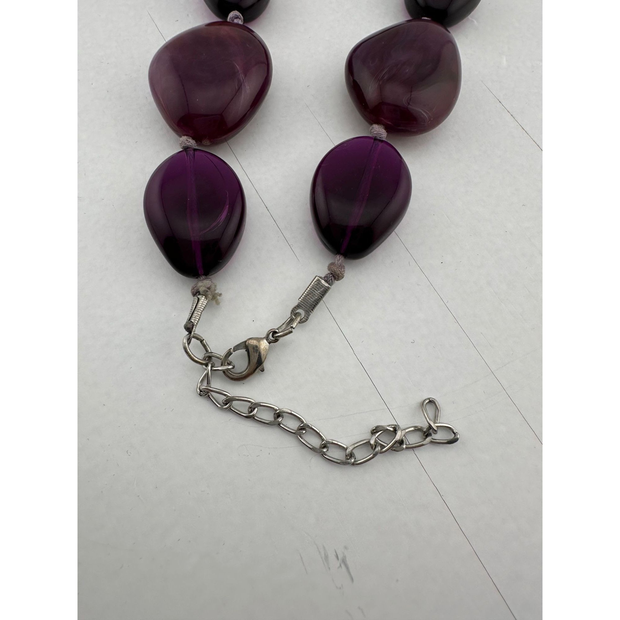 Other Women's Chunky Purple Necklace with Clasp Size ONE SIZE - 15 Thumbnail