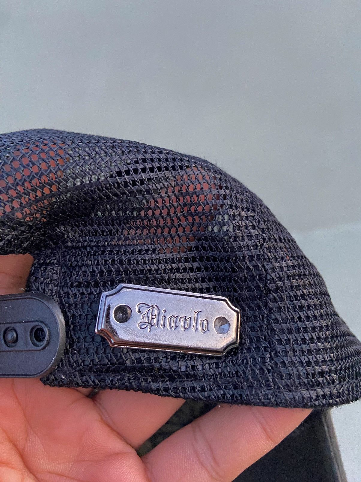 If Six Was Nine 2000s Diablo zircon studded crown trucker hat Size ONE SIZE - 7 Thumbnail