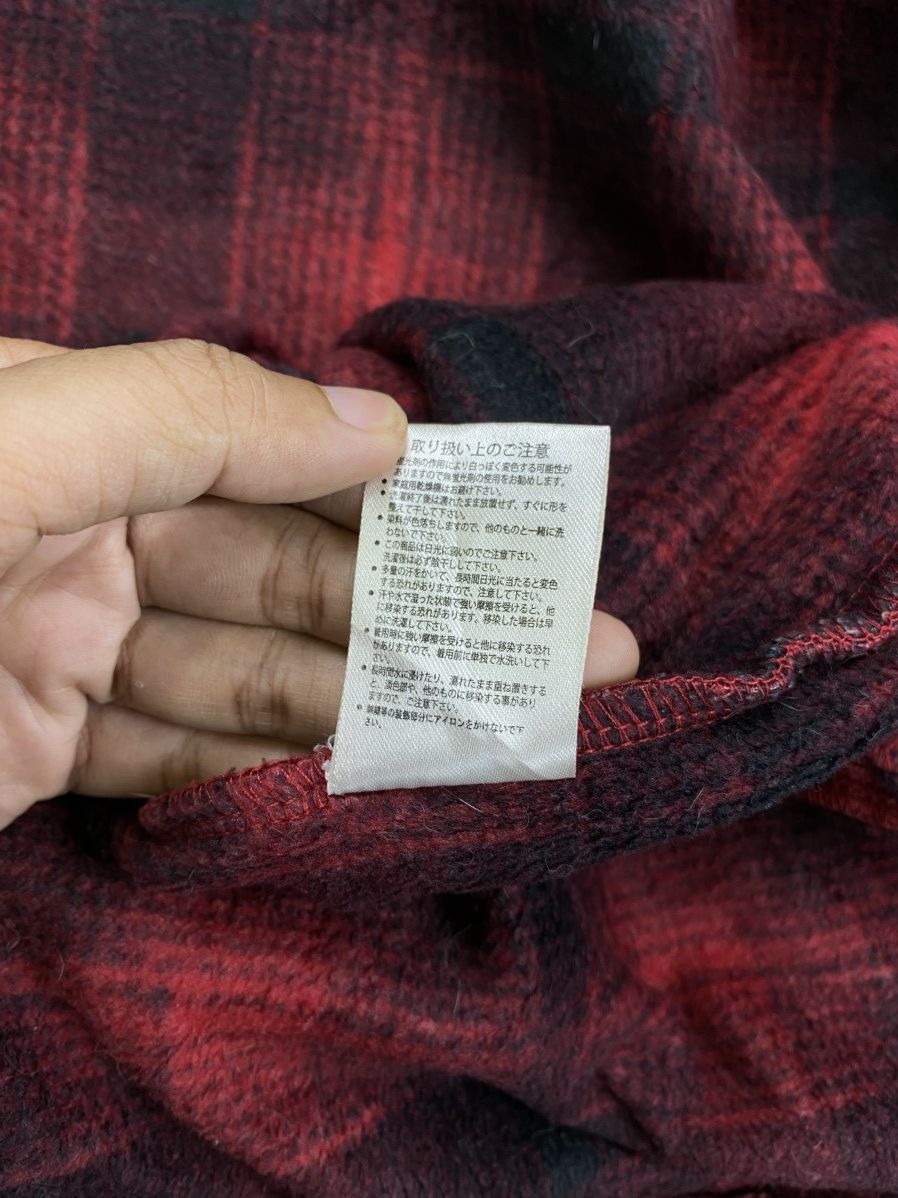 New Balance Vintage New Balance Red Checked Fleece Zipper Jacket Size US XL / EU 56 / 4 - 10 Thumbnail