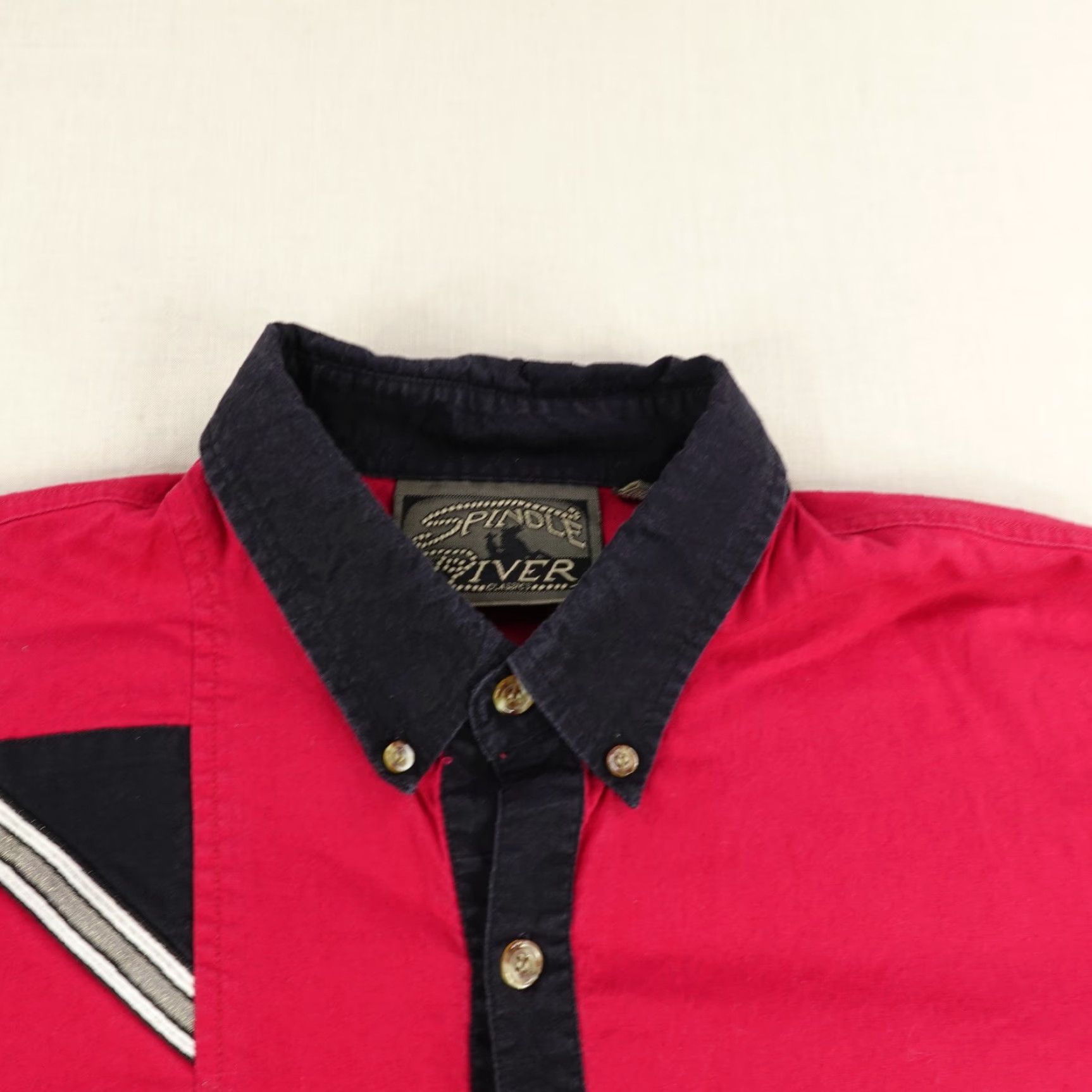 Vintage VINTAGE Spindle River Western Shirt Men Large Cowboy Rodeo Button-Up Long Sleeve Cotton Red Black 90s Size US L / EU 52-54 / 3 - 2 Thumbnail