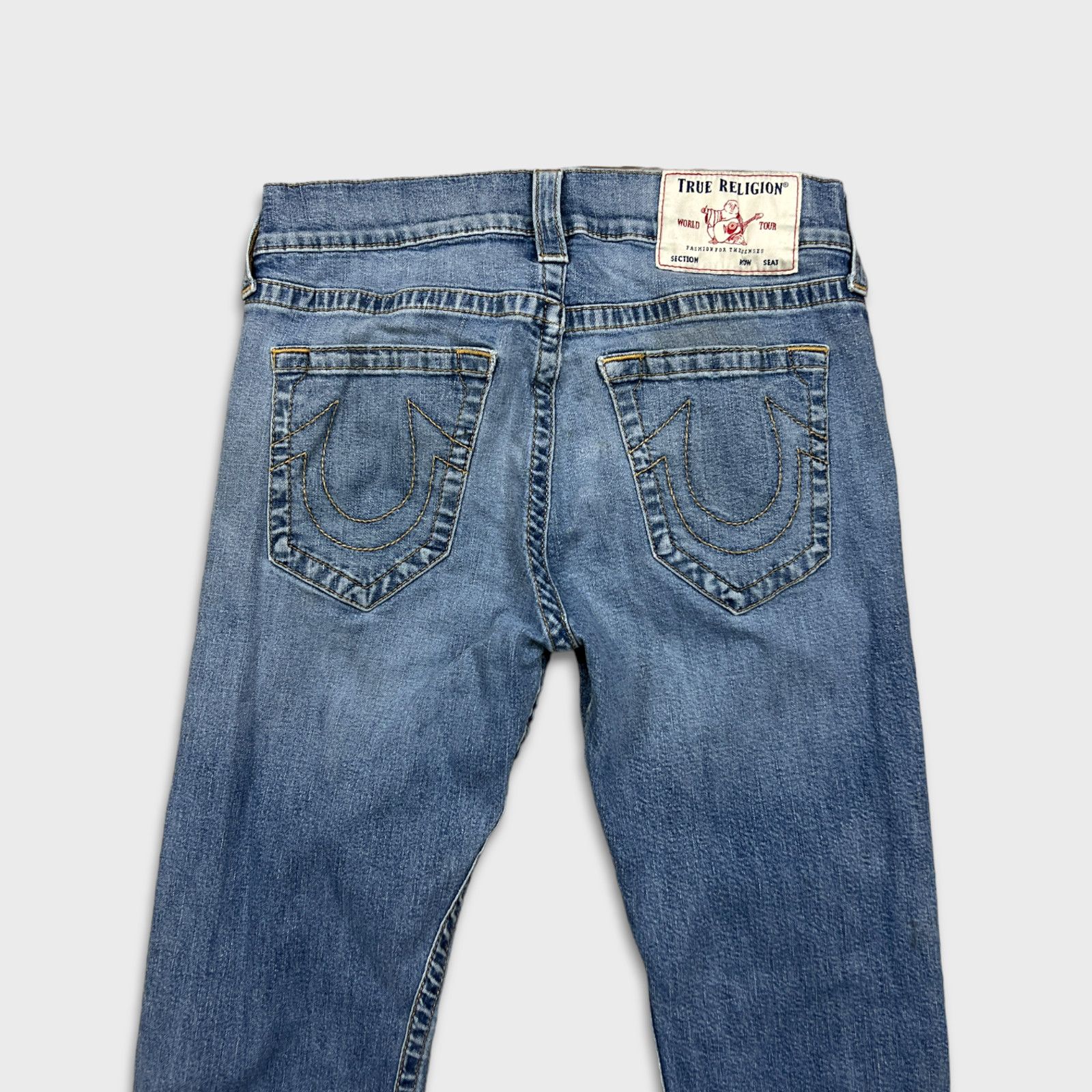True Religion × Vintage True Religion Jeans 30x29 Ricky Relaxed Straight Denim Pants Size US 30 / EU 46 - 7 Thumbnail