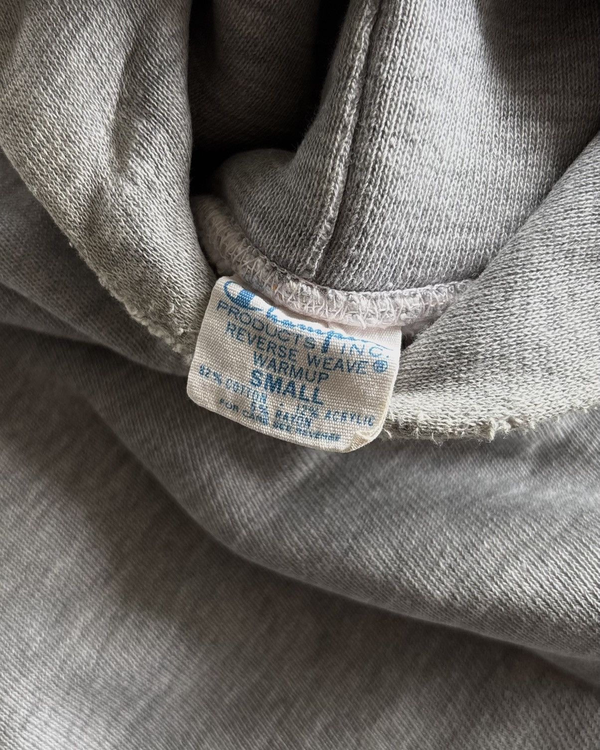 Champion 70s Champions Reverse Weave Distressed Grey Hoodie Size US M / EU 48-50 / 2 - 4 Thumbnail