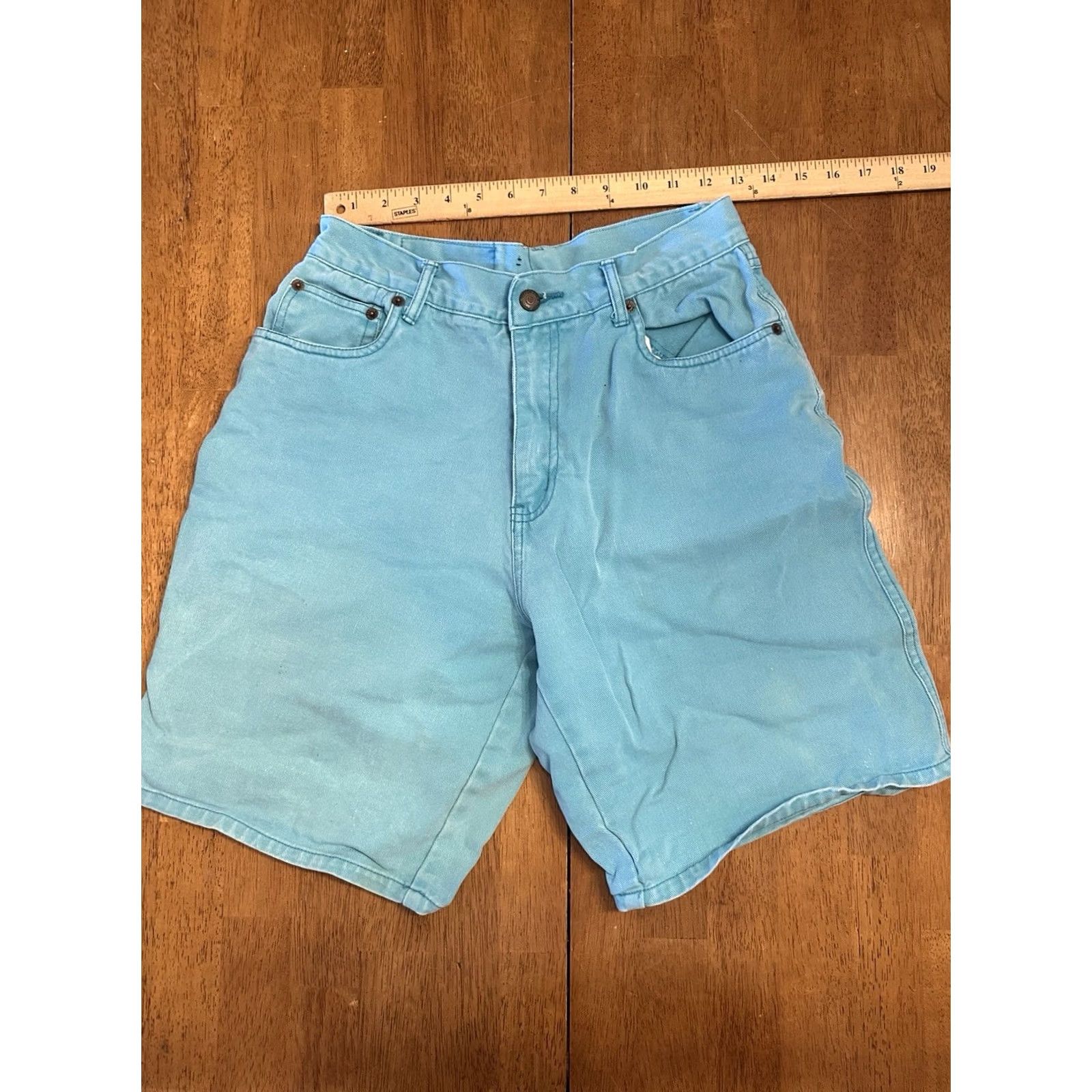Bugle Boy VINTAGE Bugle Boy Shorts Denim Blue 29 Men 90s Regular Denim 29 Size US 29 - 4 Thumbnail