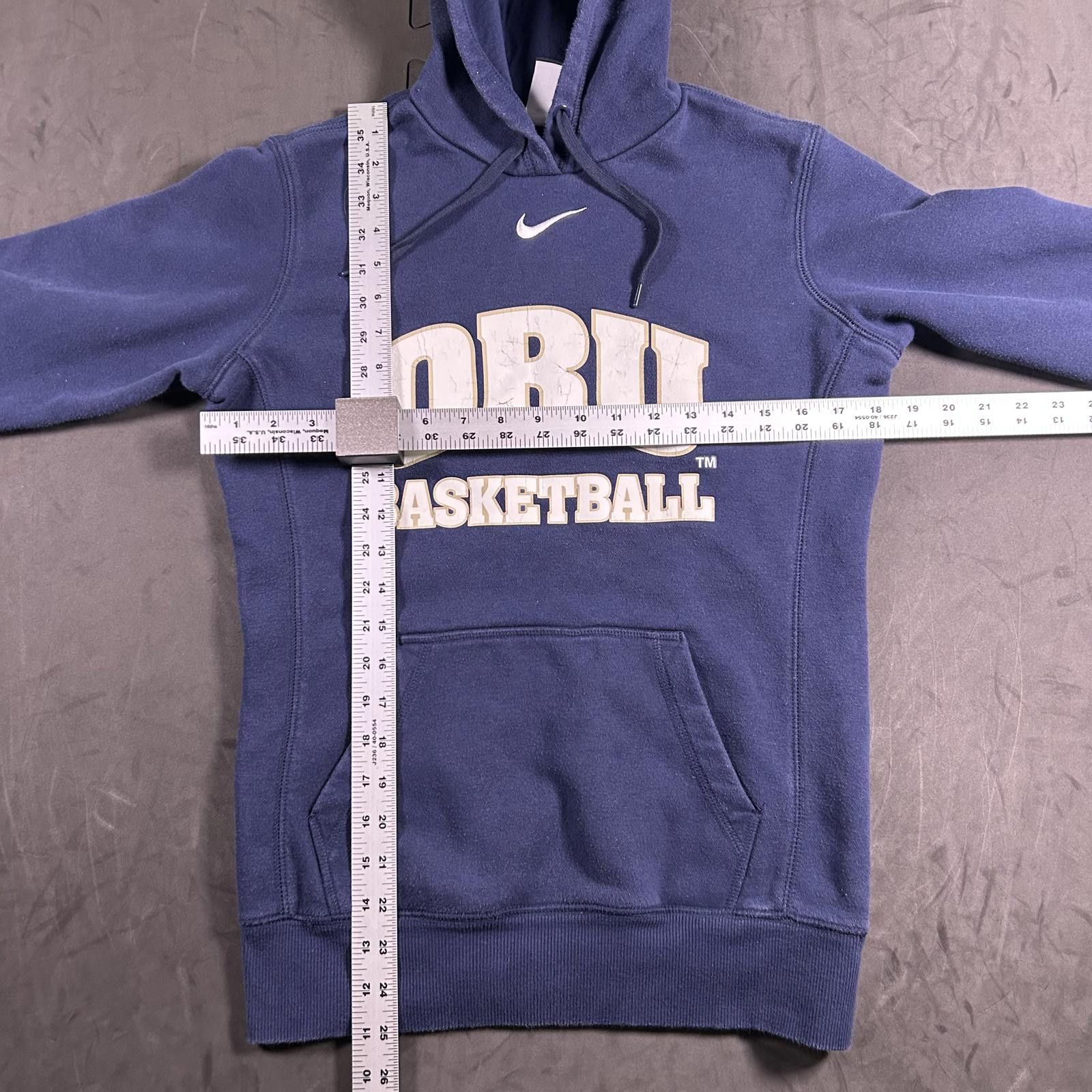 Nike Nike Men's Navy Blue ORU Basketball center swoosh Hoodie Size US S / EU 44-46 / 1 - 3 Thumbnail