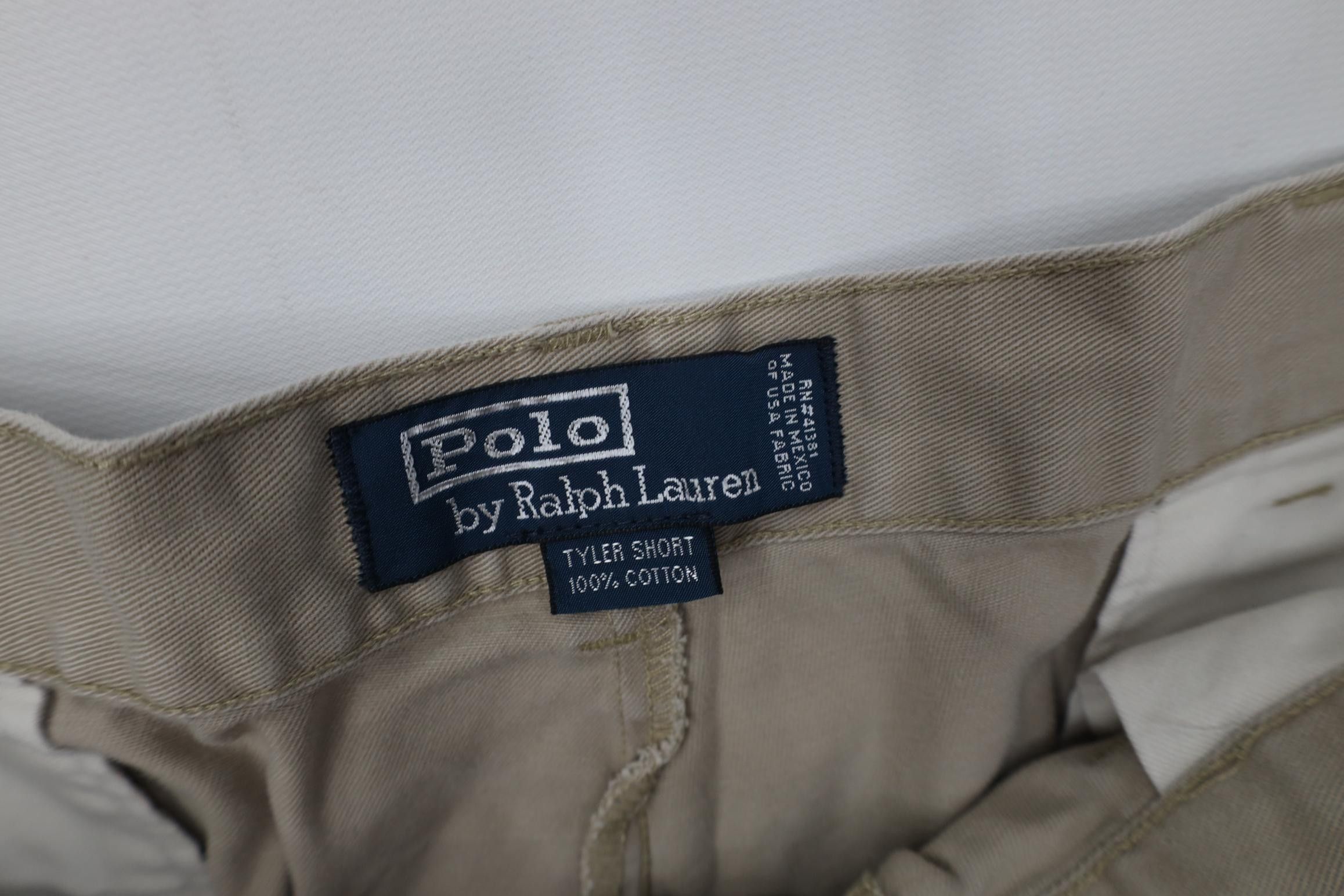 Polo Ralph Lauren Vintage 90s Ralph Lauren Above Knee Golf Chino Shorts Beige Size US 36 / EU 52 - 7 Thumbnail