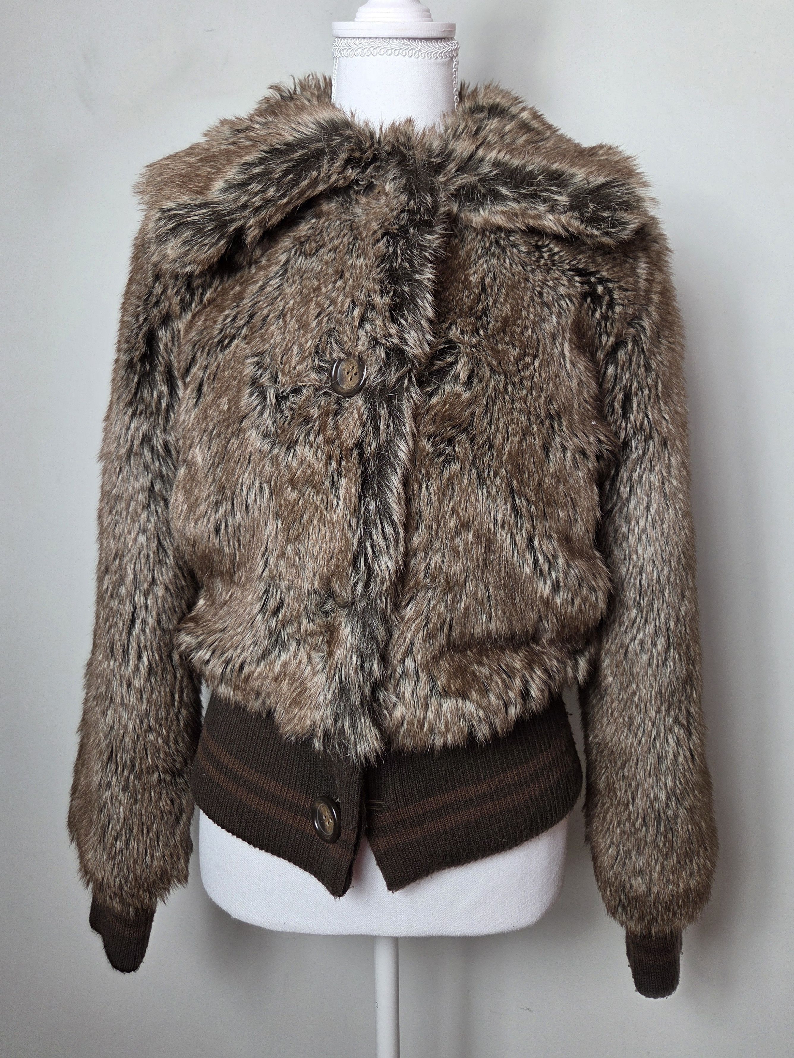 Japanese Brand Vintage faux fur bomber jacket japan archive avant garde Size M / US 6-8 / IT 42-44 - 3 Thumbnail