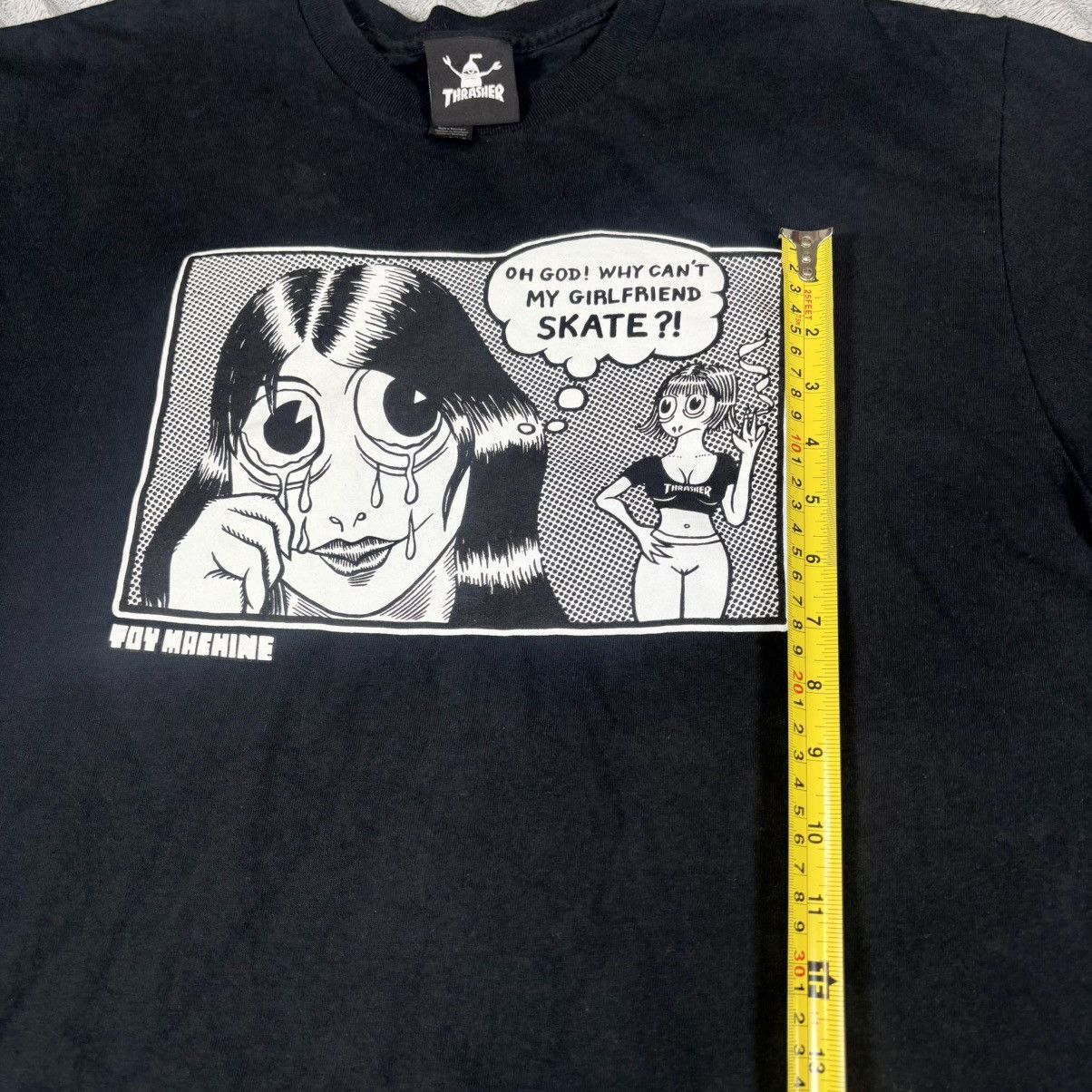 Thrasher Thrasher Toy Machine Toy Girlfriend Tee (Black) men’s size L Size US L / EU 52-54 / 3 - 10 Thumbnail