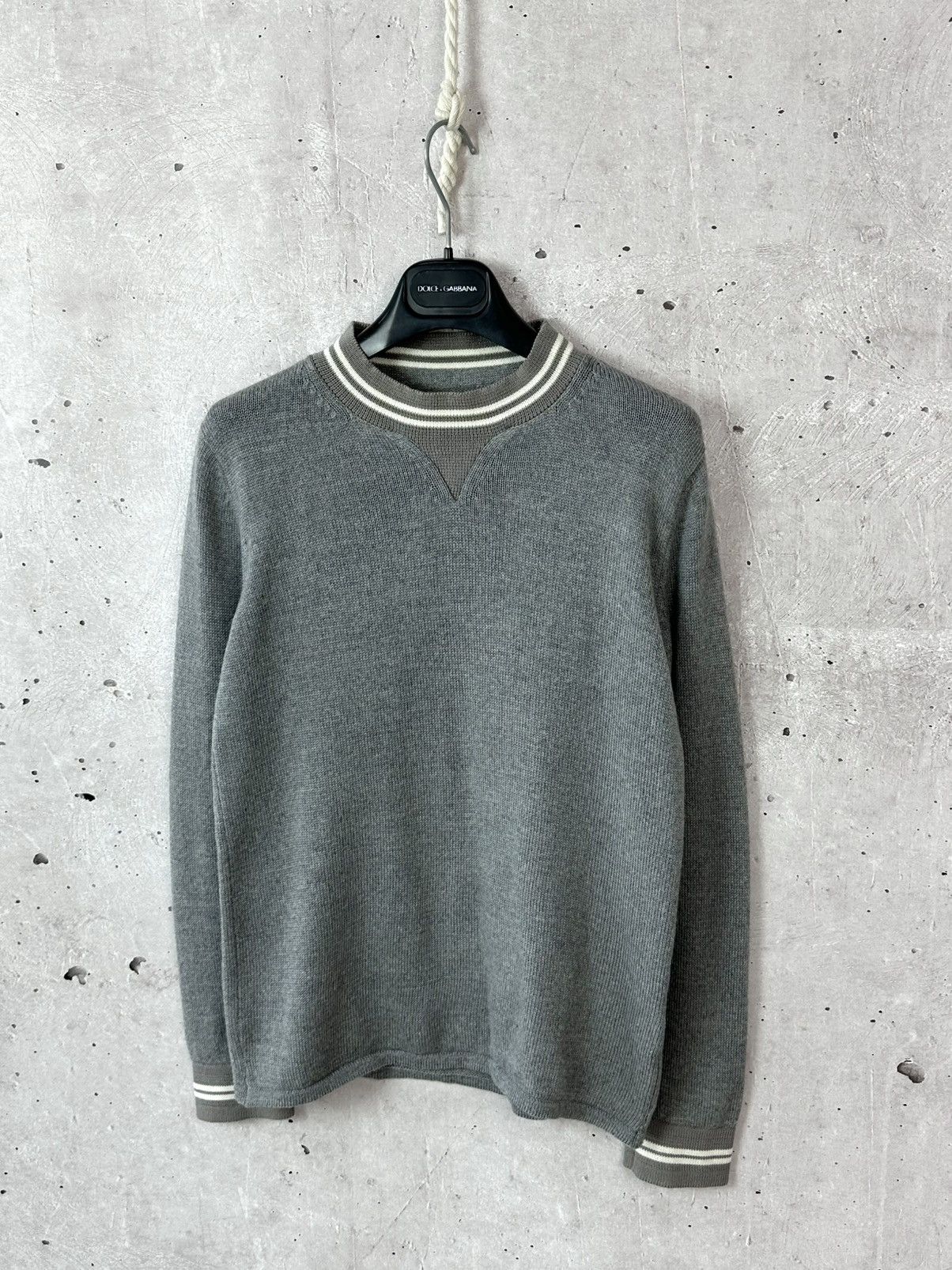 Wood Wood Wood Wood Grey Stripped Women’s Knit Wool Sweater Size XS / US 0-2 / IT 36-38 - 1 Thumbnail