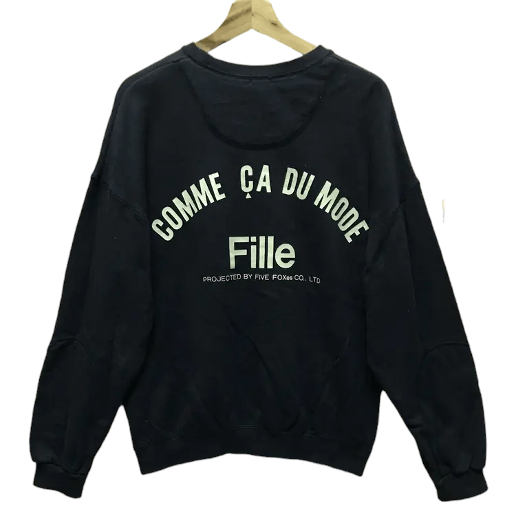 Japanese Brand Vintage Comme Ca Du Mode Fille by Five Fox Sweatshirts Size US L / EU 52-54 / 3 - 1 Thumbnail