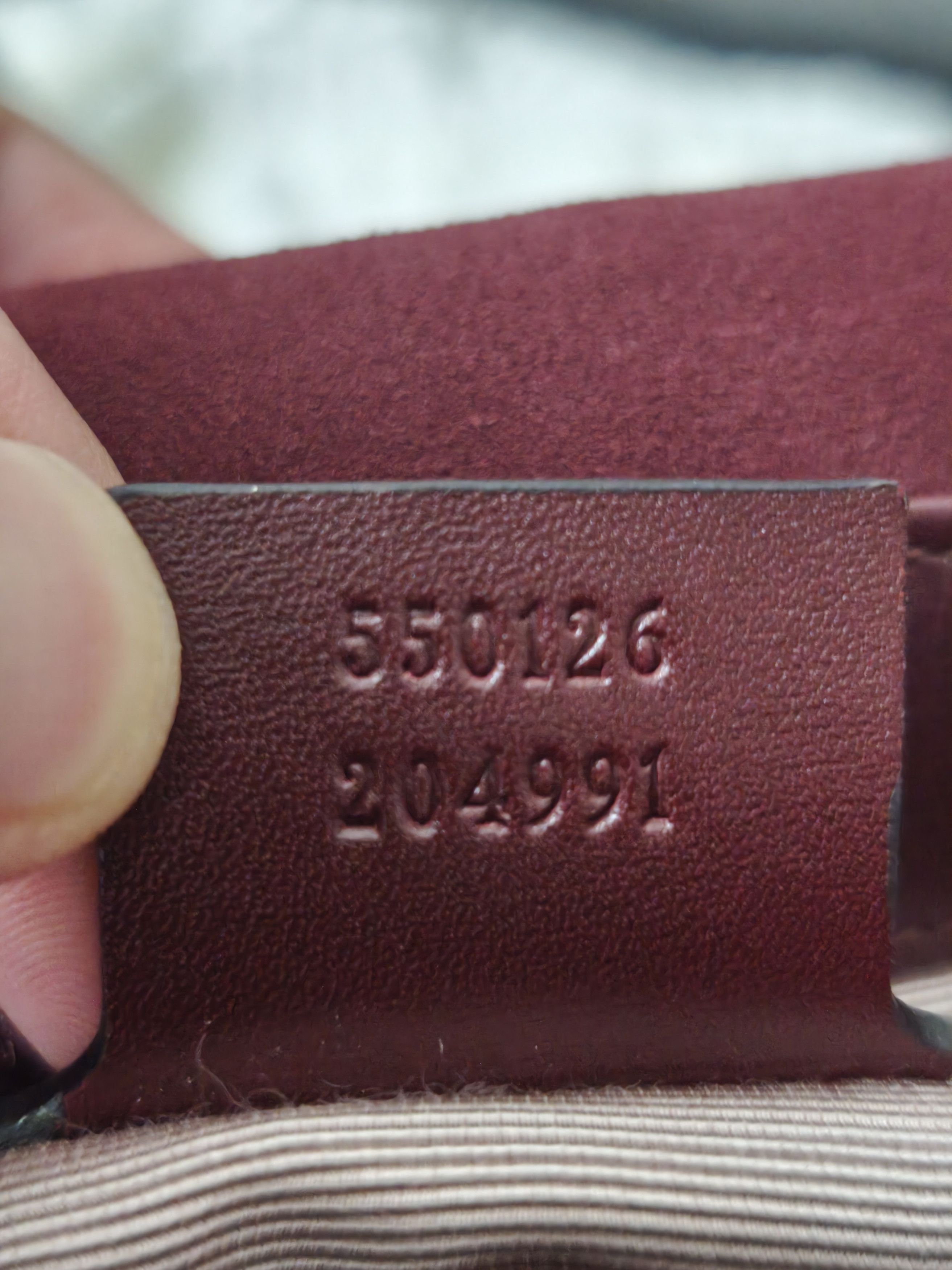 Gucci Gucci GG Marmont Suede Leather Shoulder Bag - Burgundy Size ONE SIZE - 12 Thumbnail