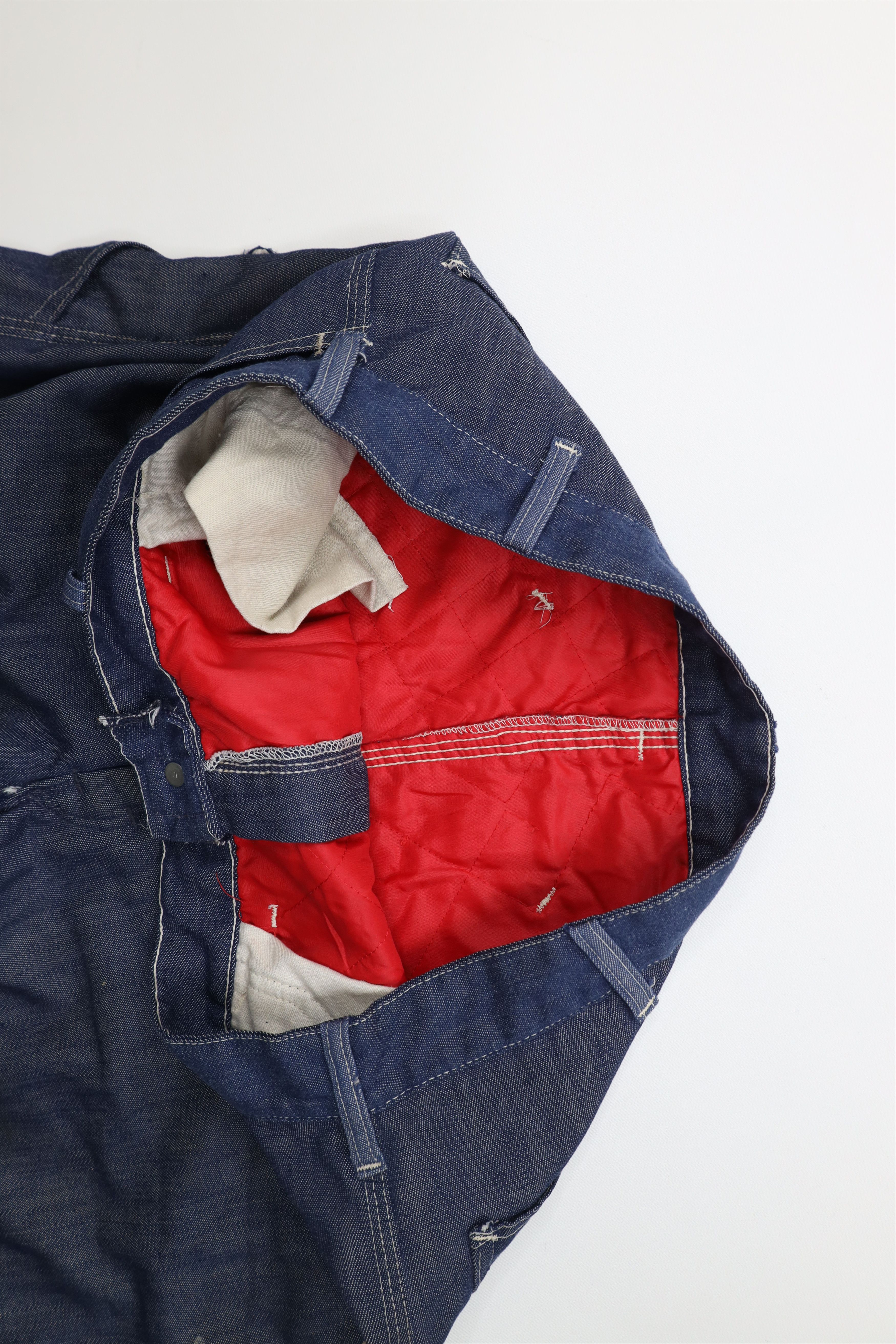 Vintage Vintage 60s 70s Streetwear Quilt Lined Wide Leg Jeans Size US 36 / EU 52 - 11 Thumbnail