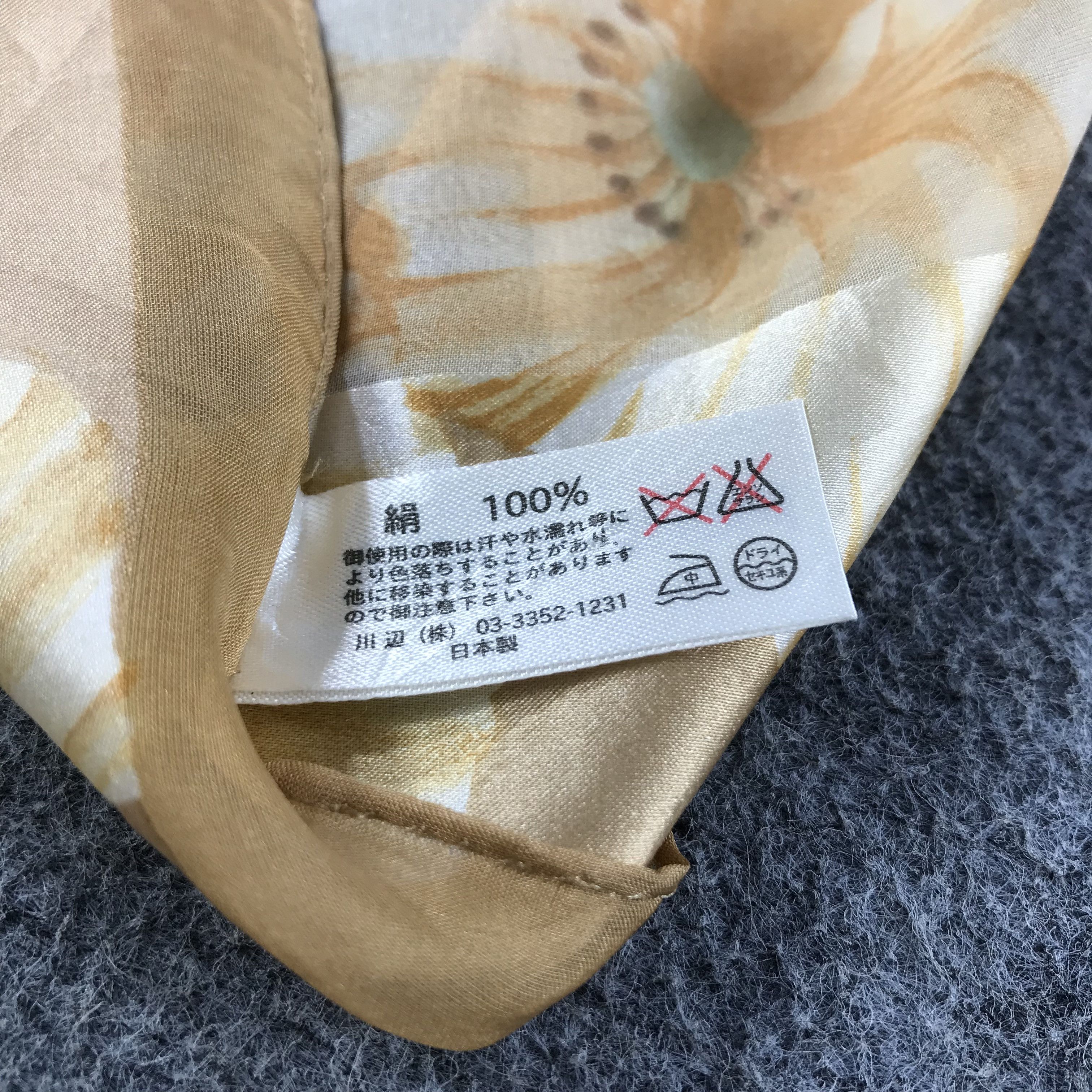 Pierre Cardin Pierre Cardin Floral Slit Thread Silk Scarf M229 Size ONE SIZE - 7 Thumbnail