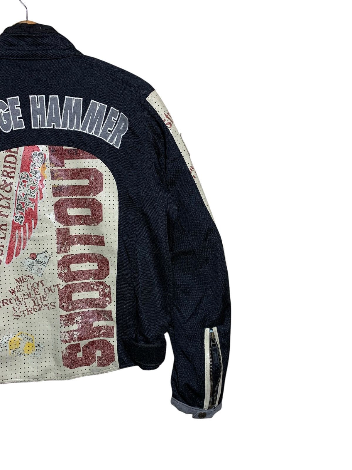 YELLOW CORN 🔥VTG YELLOW CORN SLEDGE HAMMER RACING BIKERS JACKET Size US L / EU 52-54 / 3 - 8 Thumbnail